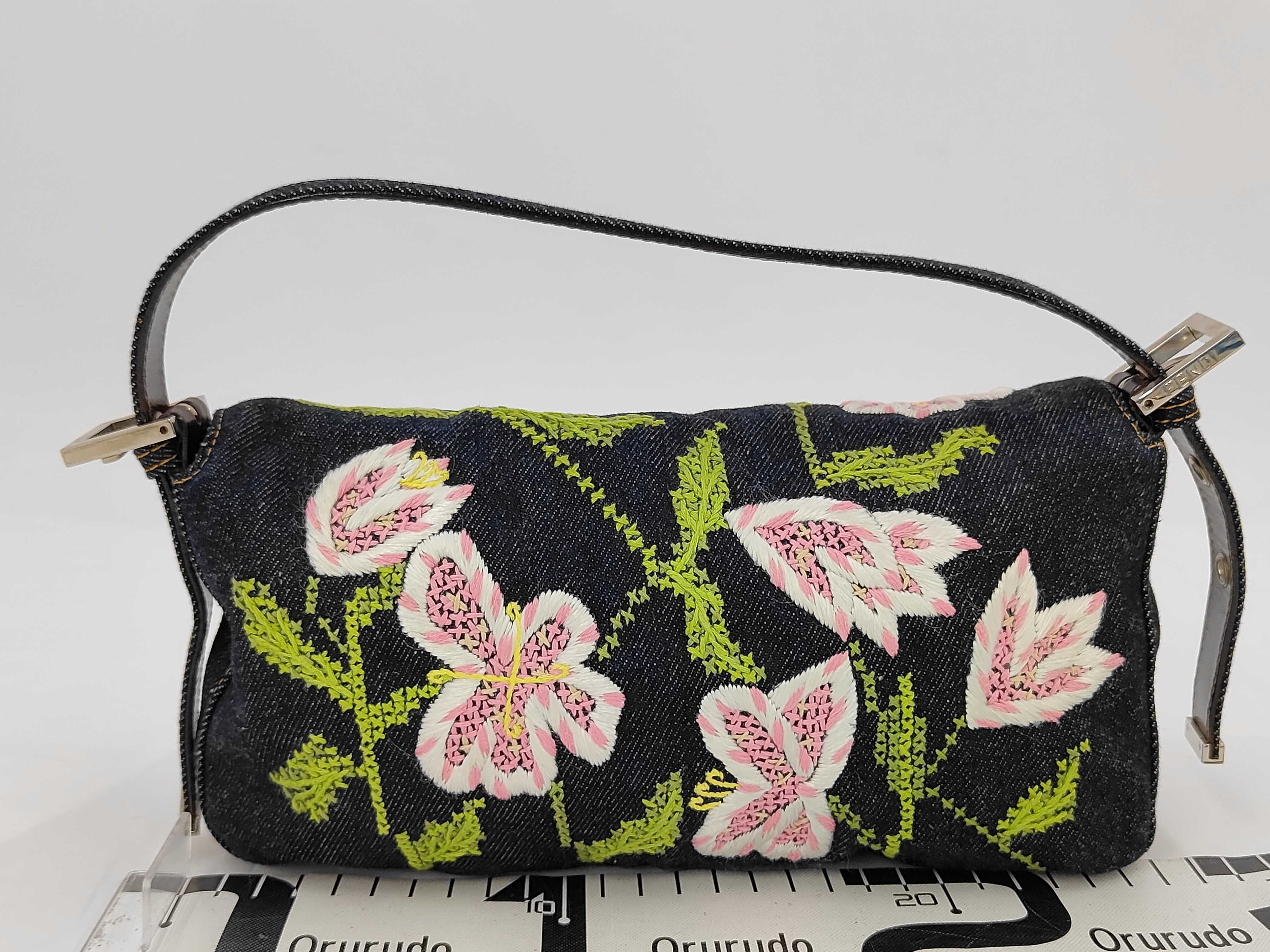 Like New Fendi Mamma Bucket Embroidered Handbag — view 2