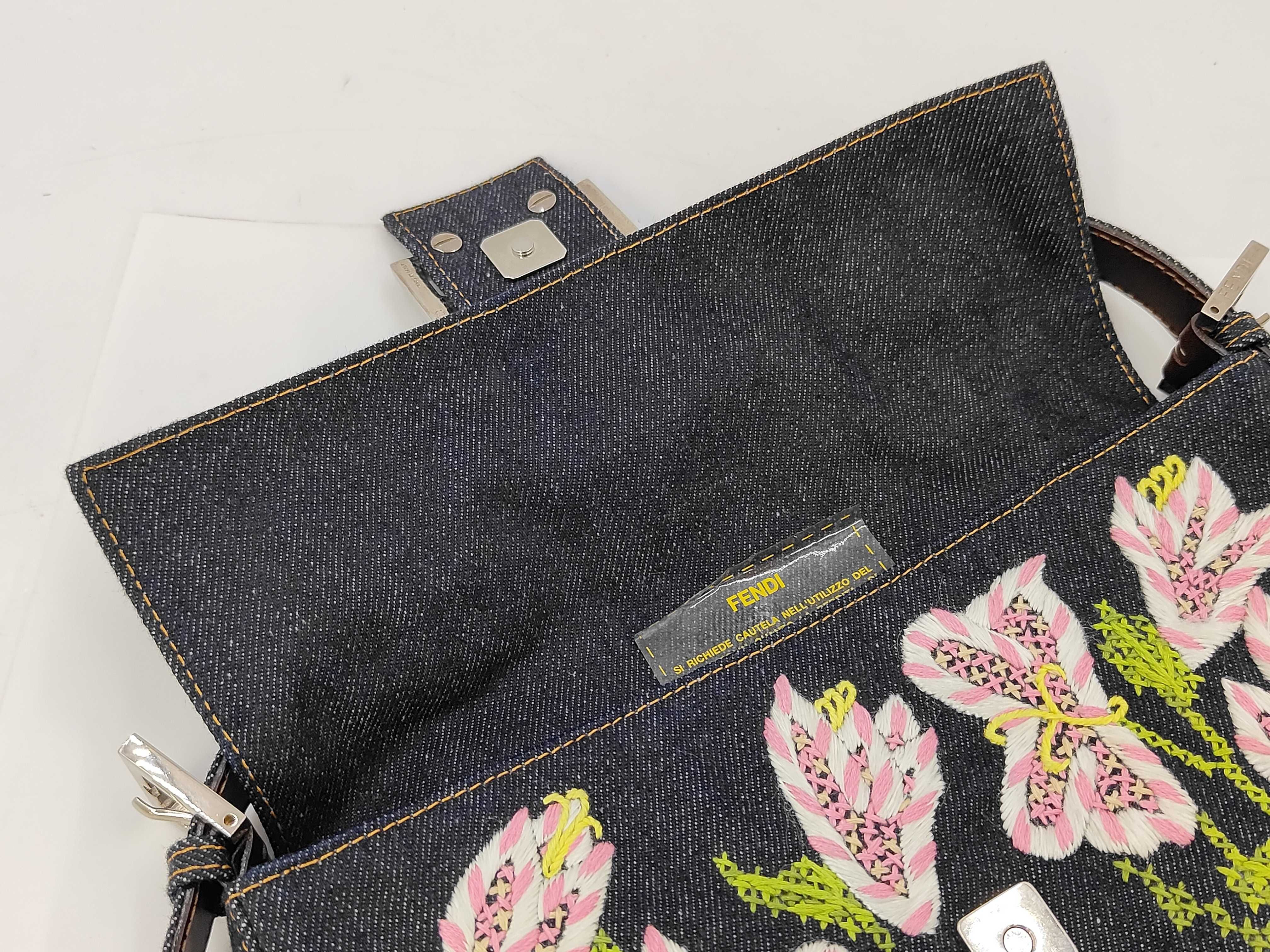 Like New Fendi Mamma Bucket Embroidered Handbag — view 11
