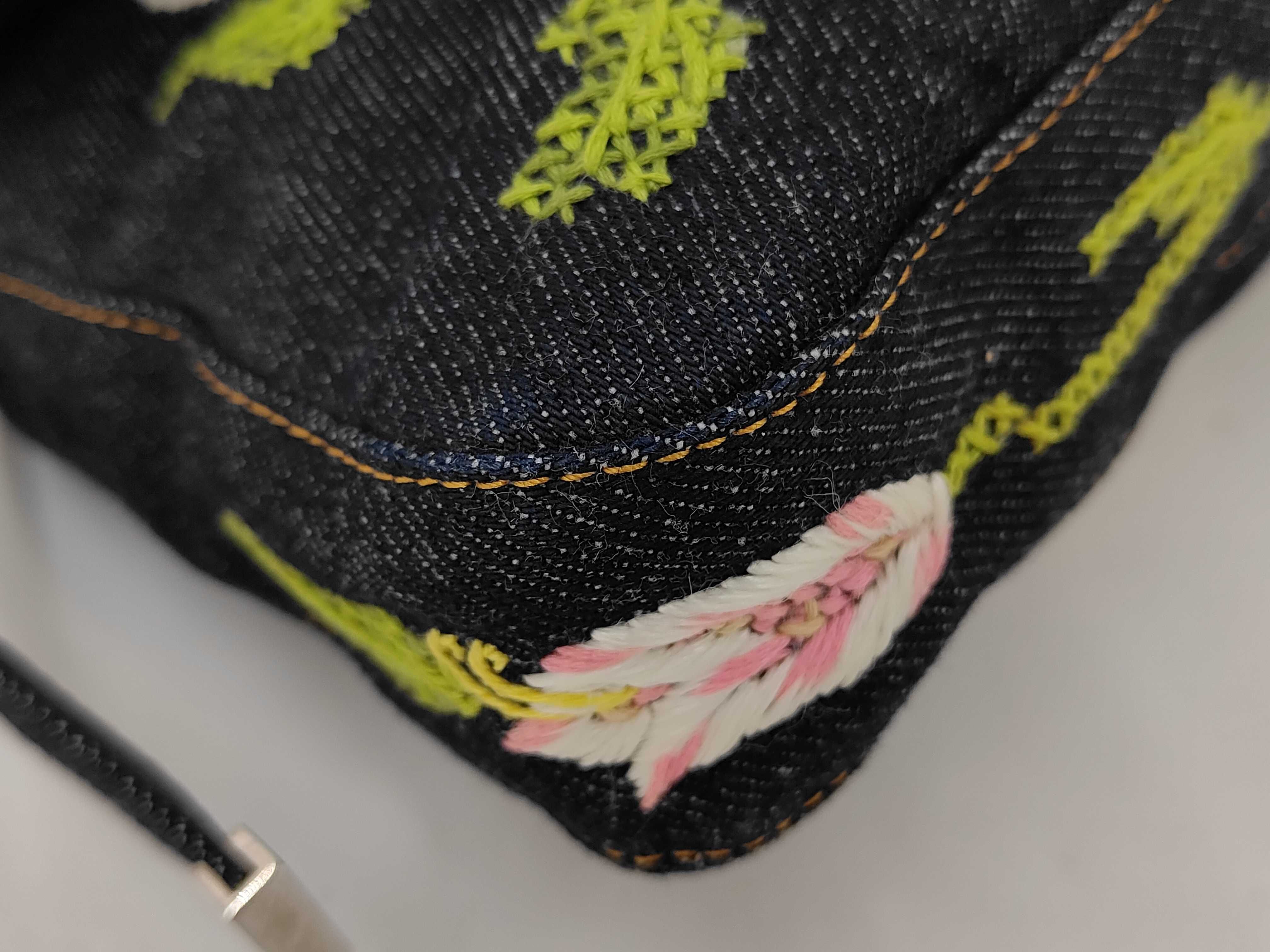 Like New Fendi Mamma Bucket Embroidered Handbag — view 3