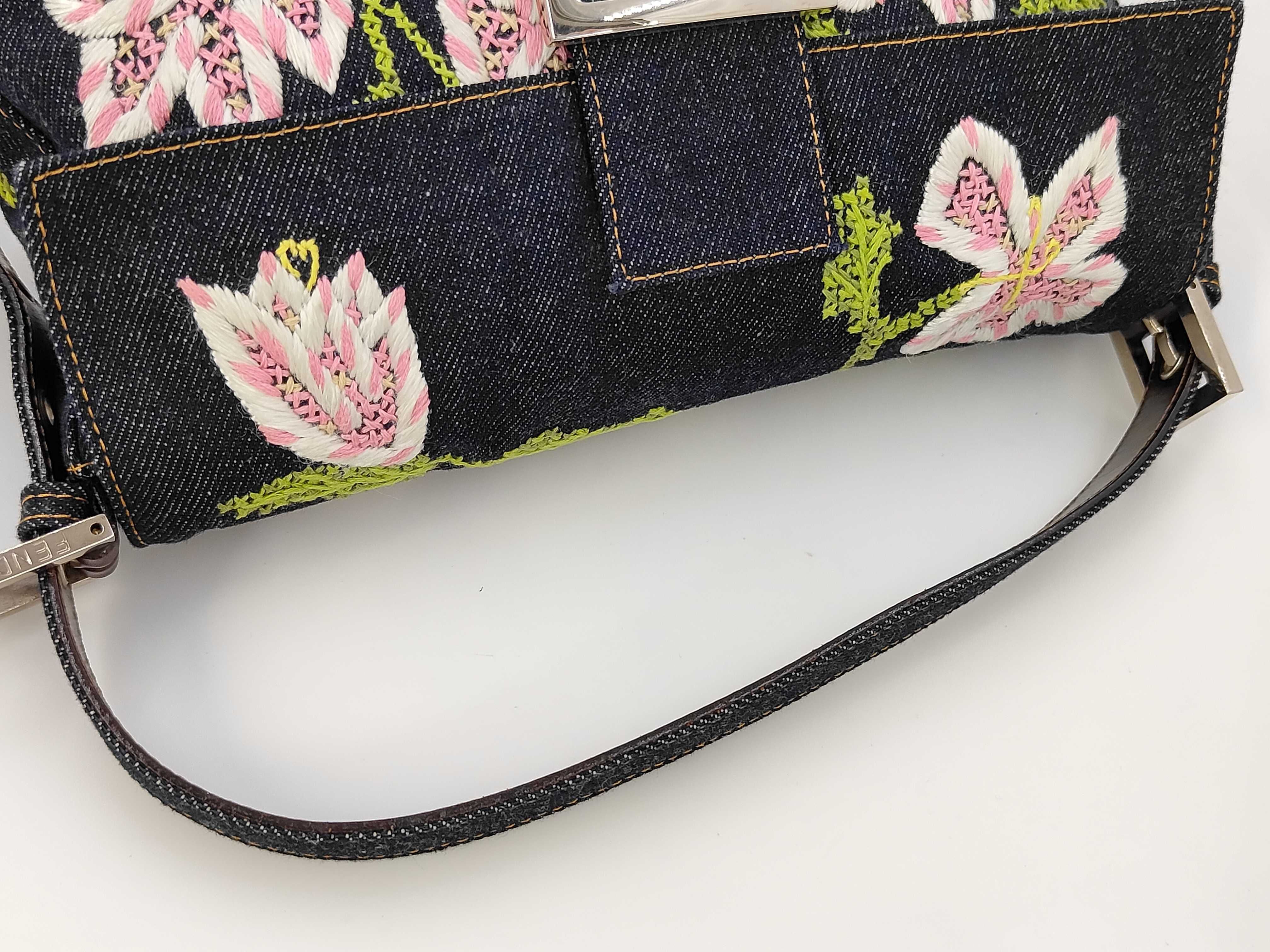 Like New Fendi Mamma Bucket Embroidered Handbag — view 5