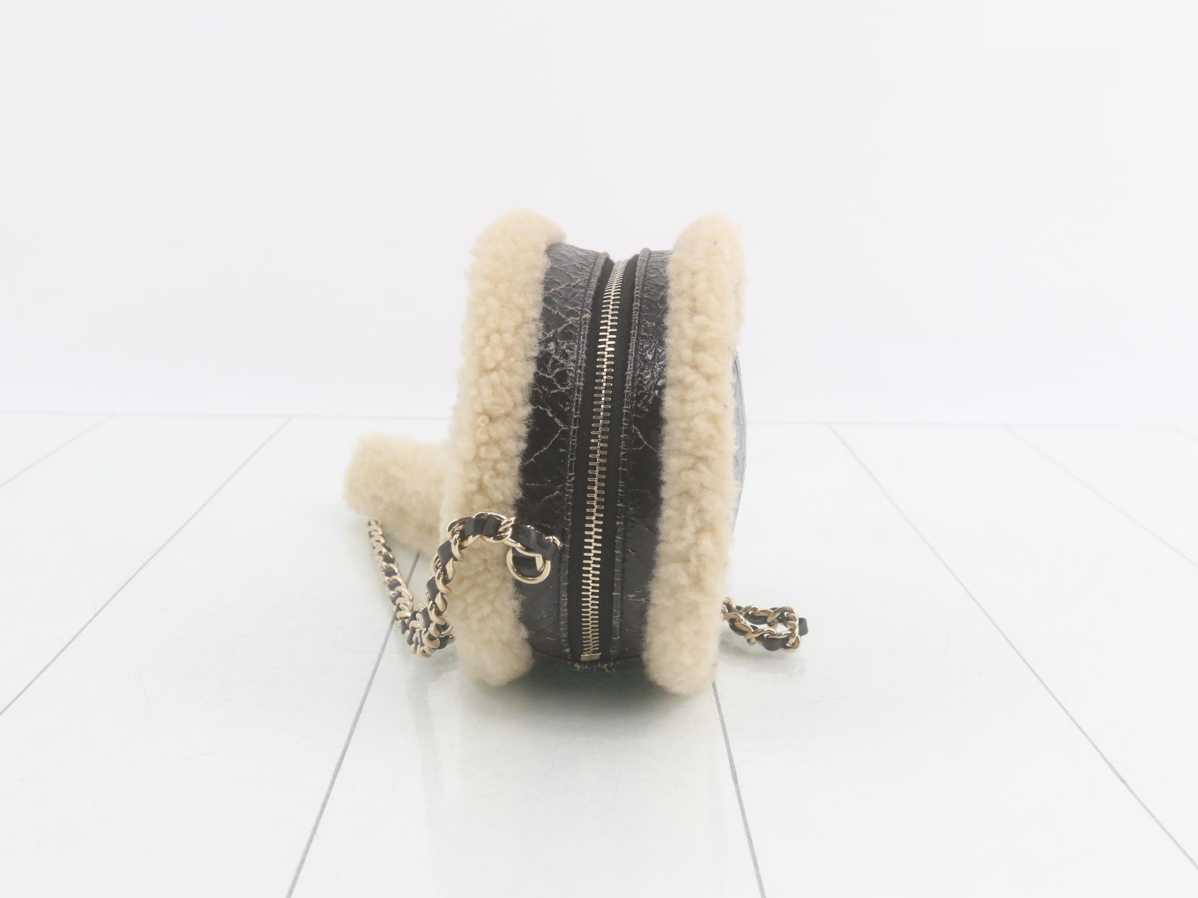 Coco Mark Leather x Boa Chain Shoulder Bag — view 3