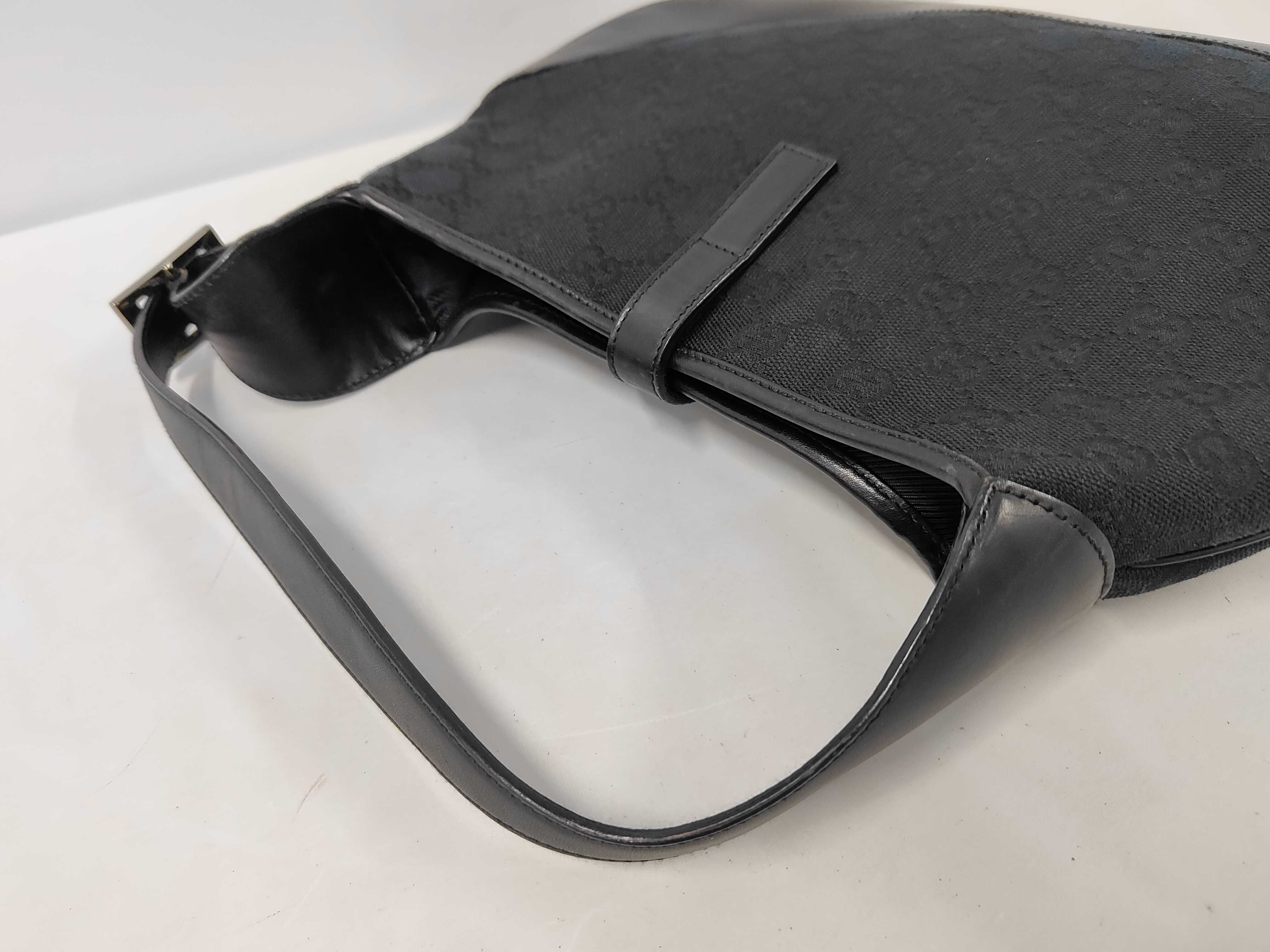 Jackie GG Canvas Leather Black 001・33062684 One-Shoulder Bag — view 5