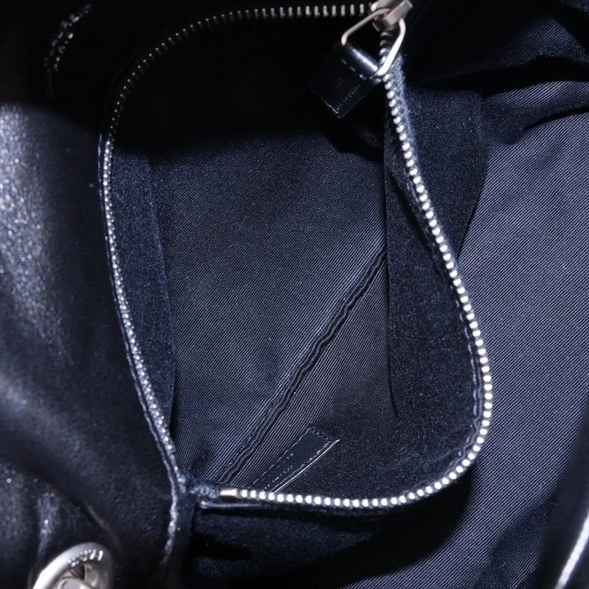 Lulu Puffer Leather Chain Shoulder Bag, Black 577476 — view 8
