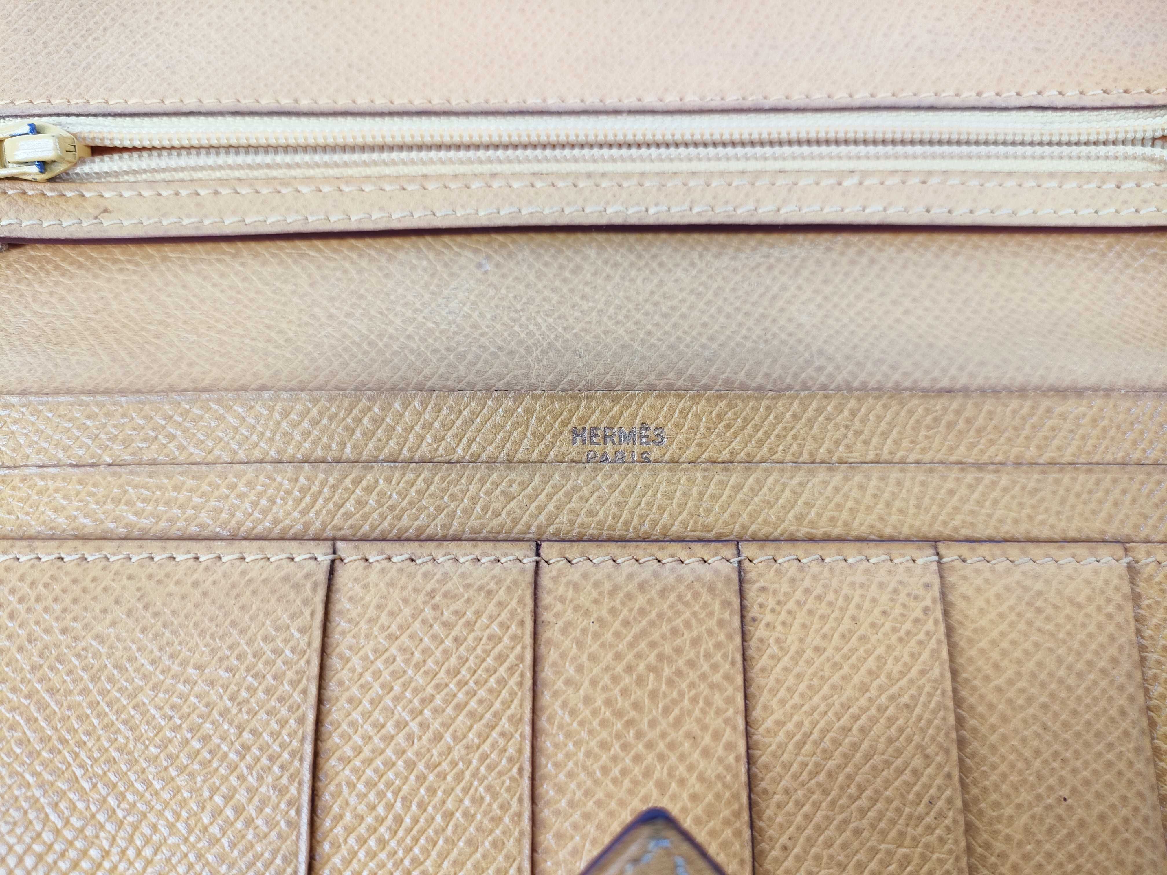 Bearn Soufflé Epsom Leather Jaune Ambre Wallet with Z Stamp — view 10