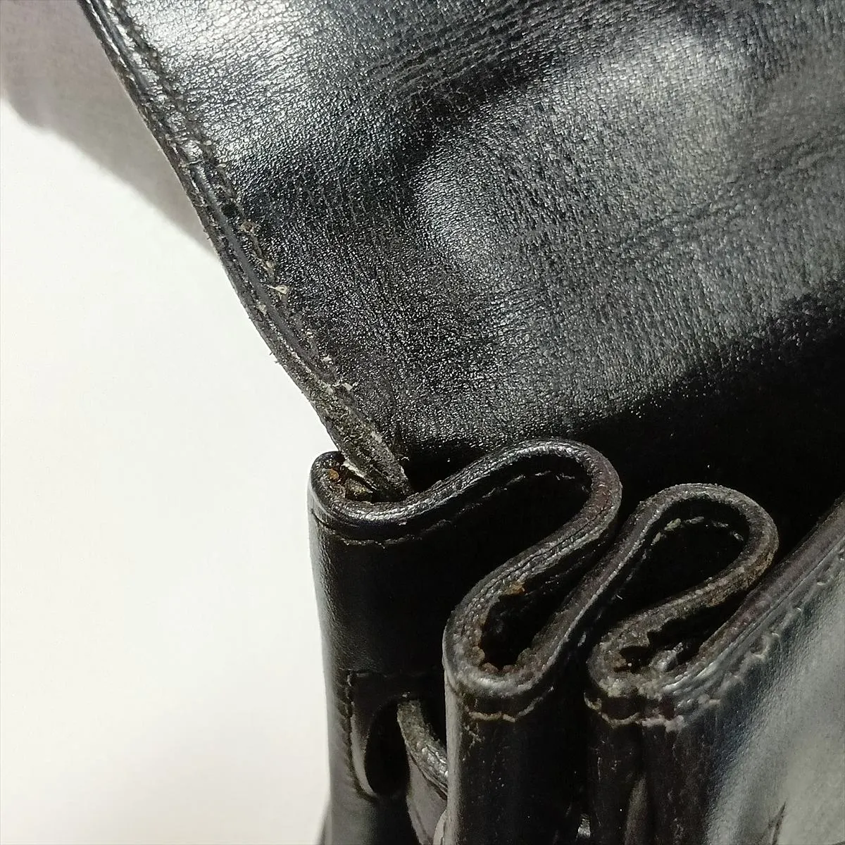 [Individually packaged] Hermes Kelly 32 Retourne Box Calf Black Gold Hardware (Stamp unclear) — view 13