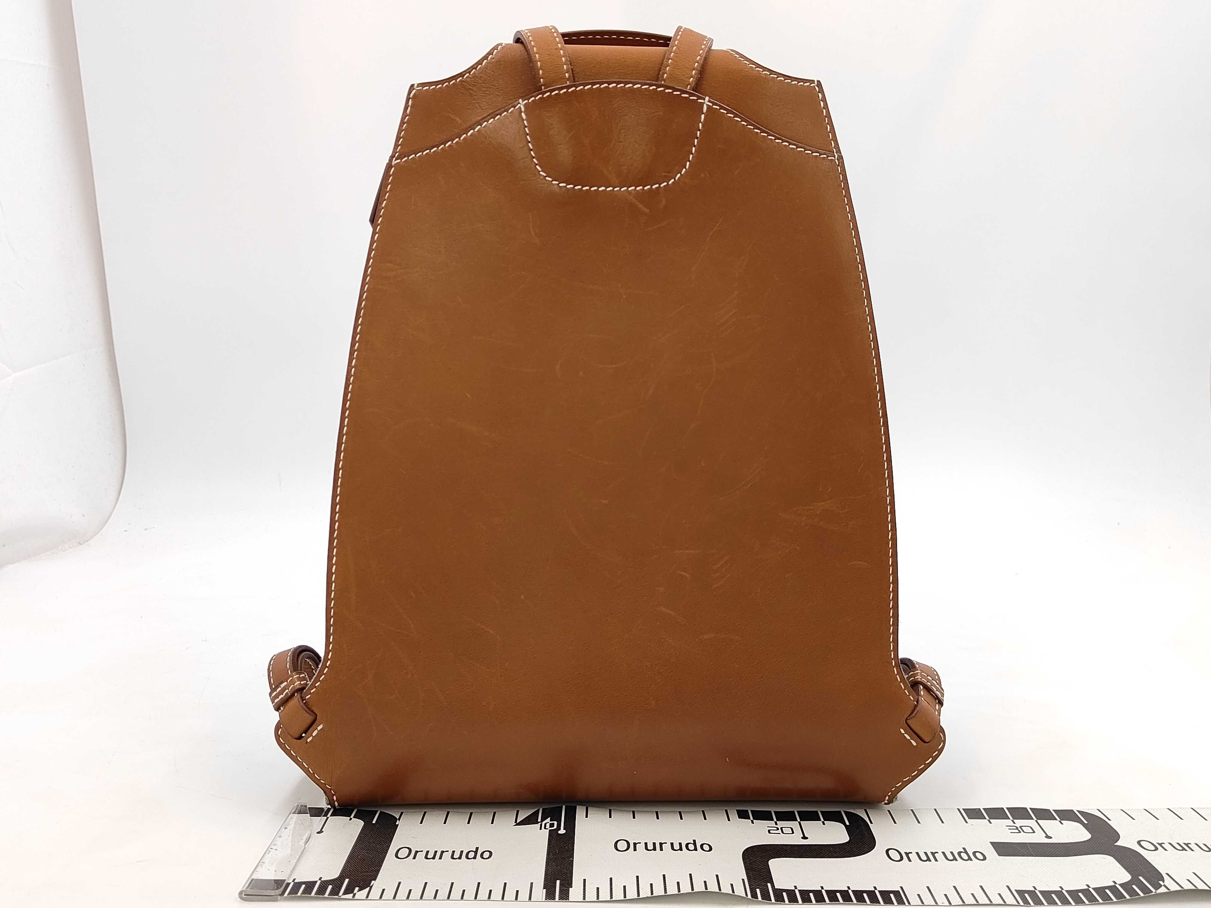 Sac à Dos GR24 Felt x Barenia Leather Silver Hardware Grey x Fauve X Stamp Backpack — view 2