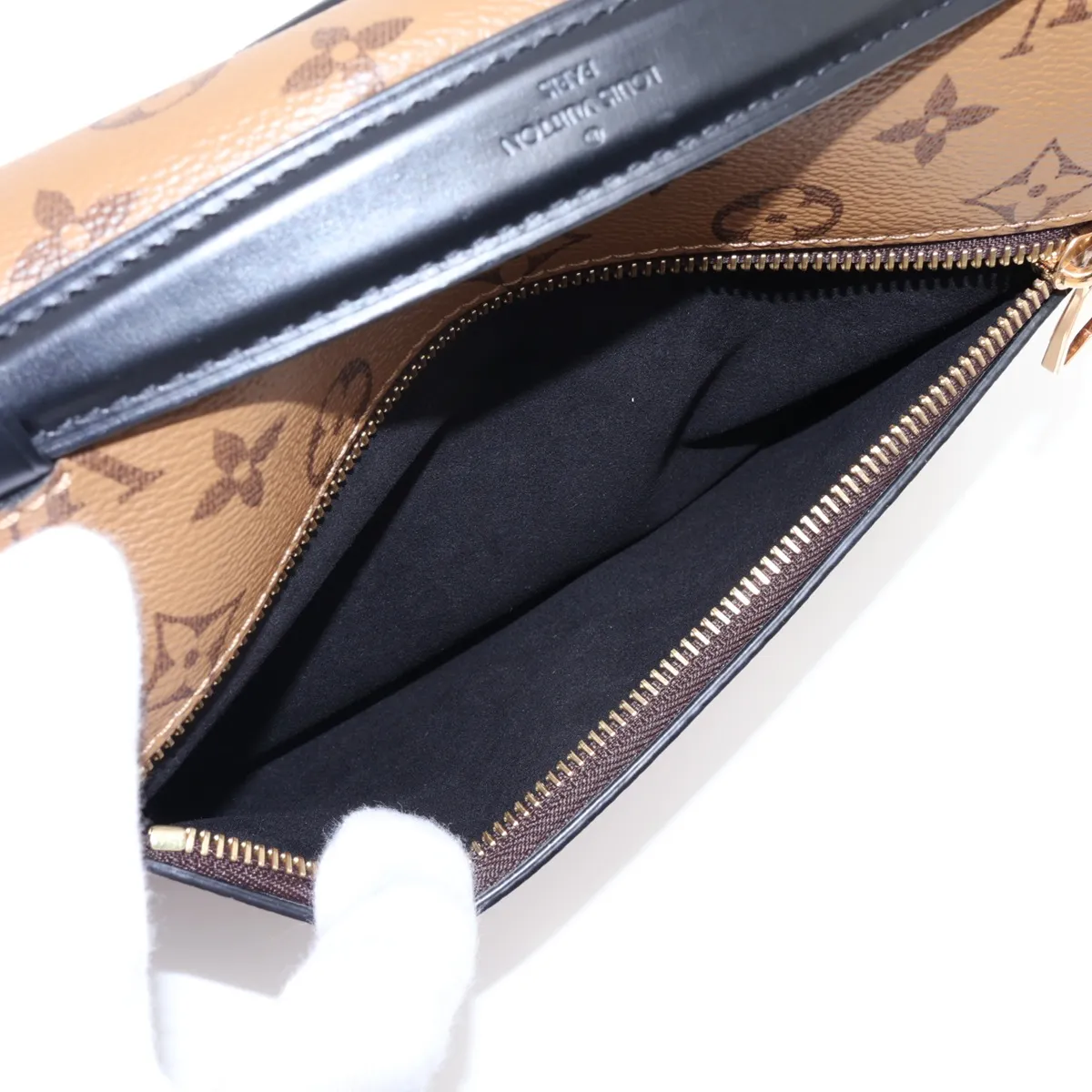 Monogram Reverse Pochette Métis MM M44876 Brown (RFID detected) — view 9
