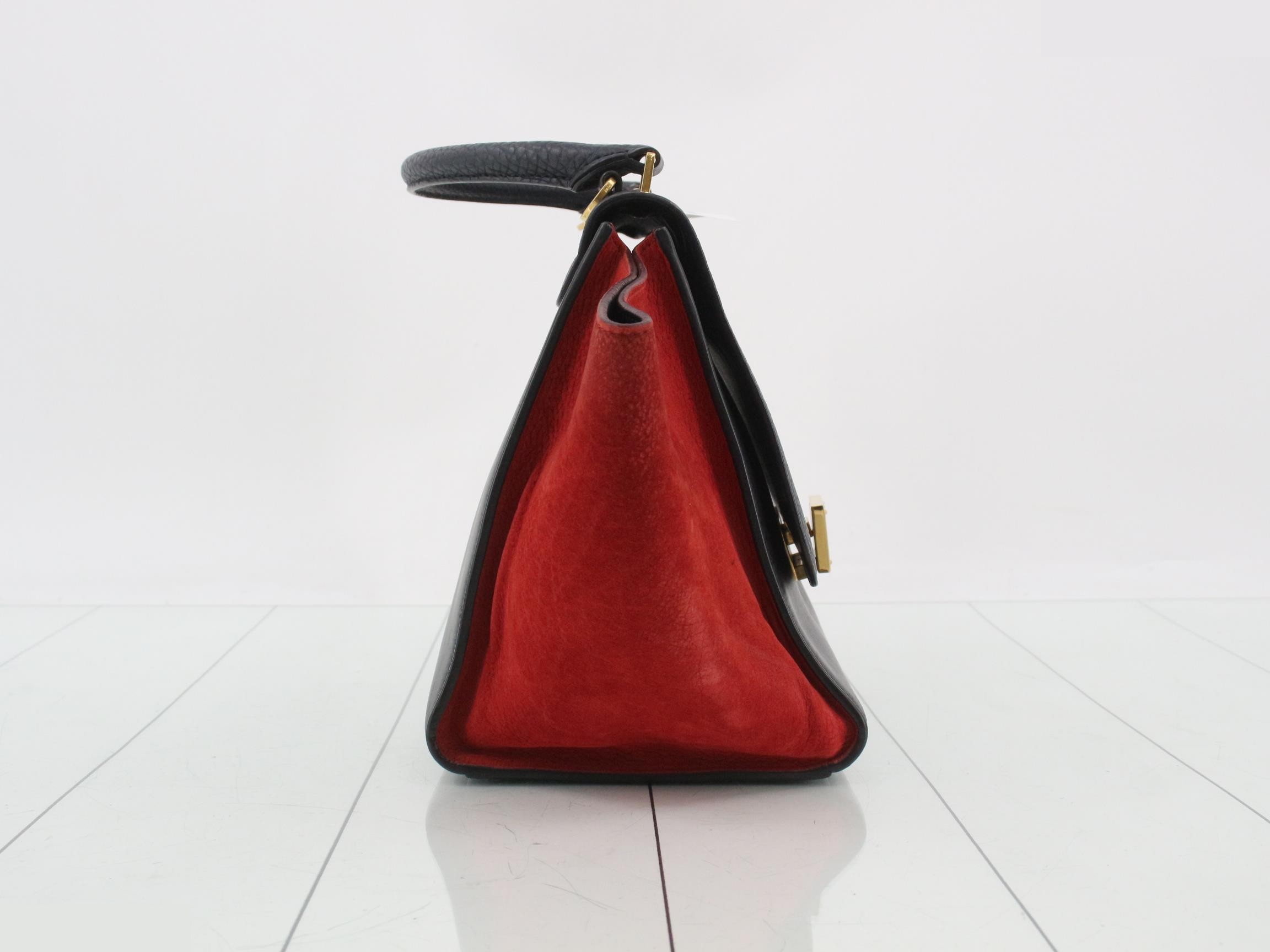 Trapeze Leather 2-Way Handbag — view 4