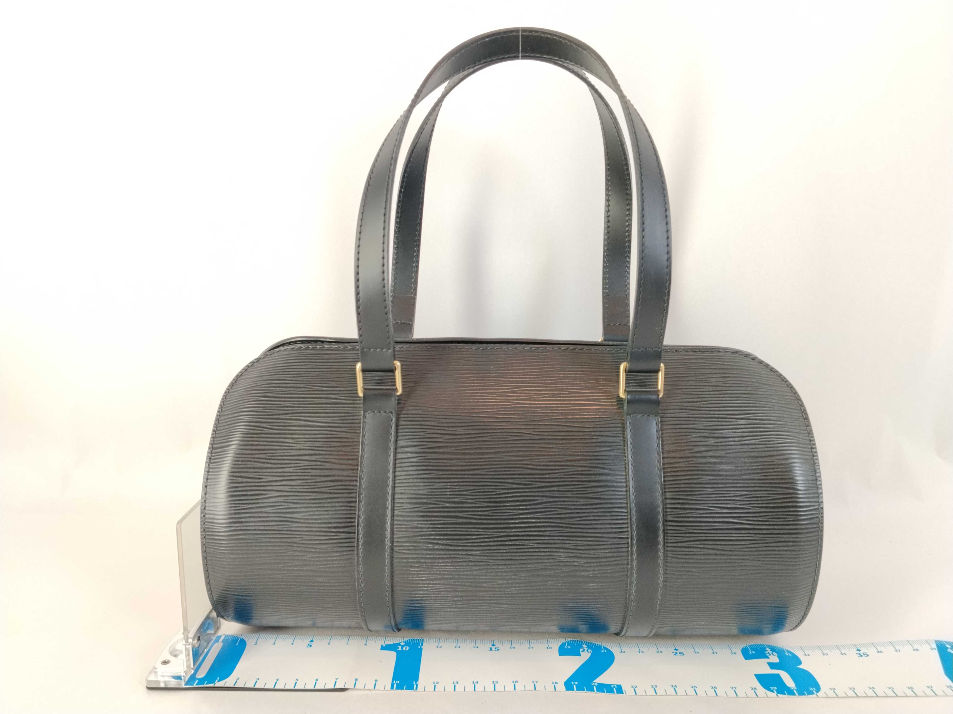 Epi ID- Cow Skin Soufflot M52222 MI0937 Black with pouch #MI0065 Handbag — view 2