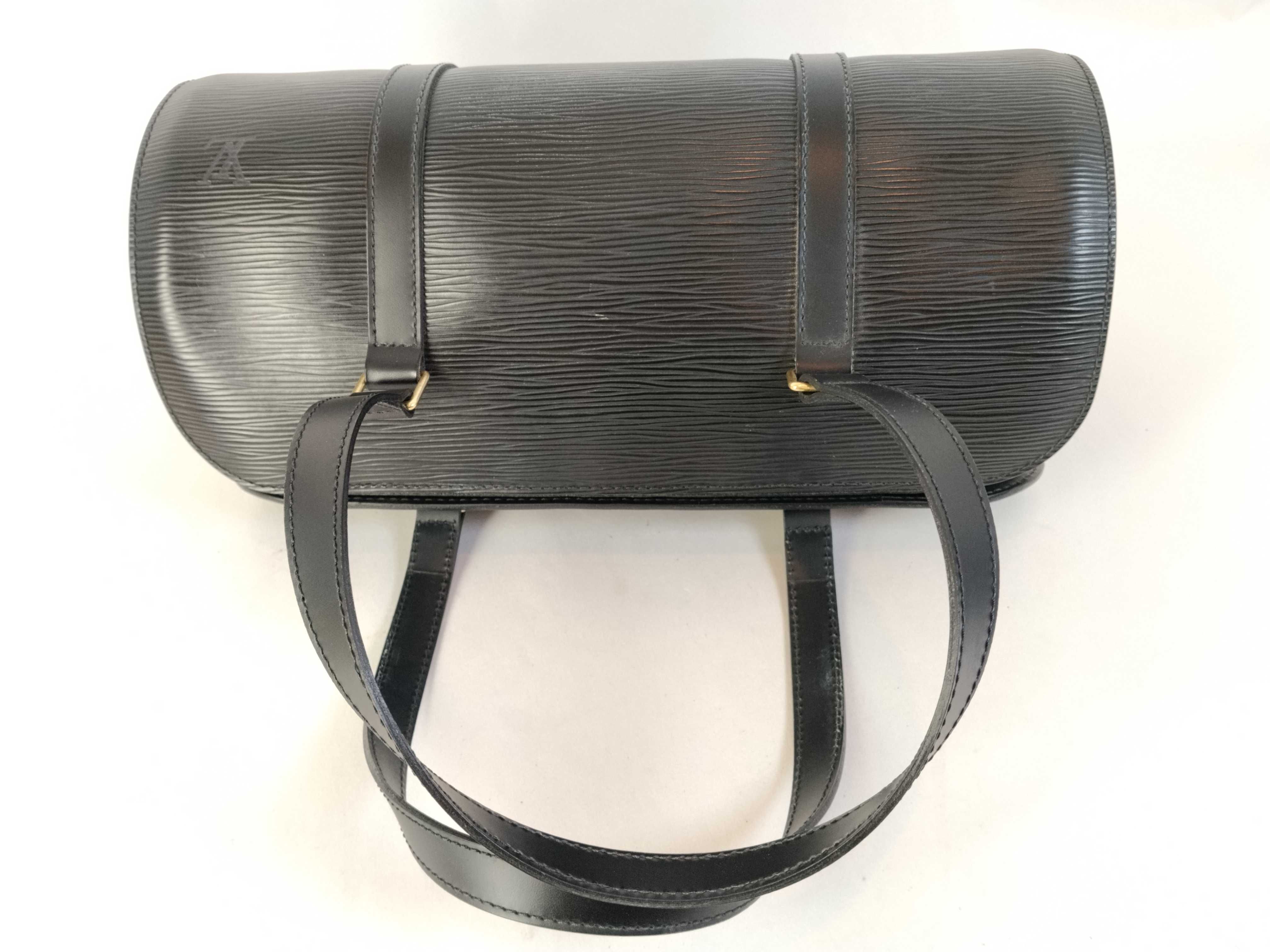 Epi ID- Cow Skin Soufflot M52222 MI0937 Black with pouch #MI0065 Handbag — view 3