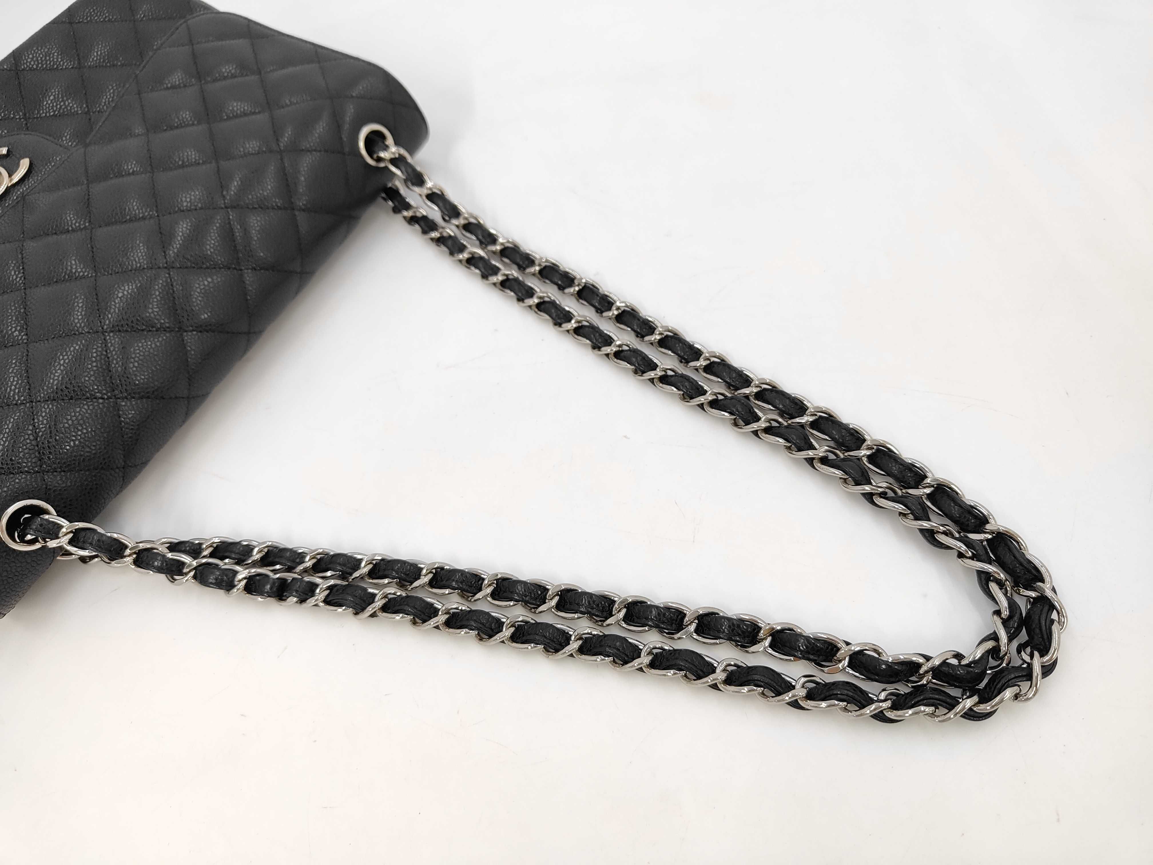 Caviar Leather Large Matelassé Shoulder Bag — view 3