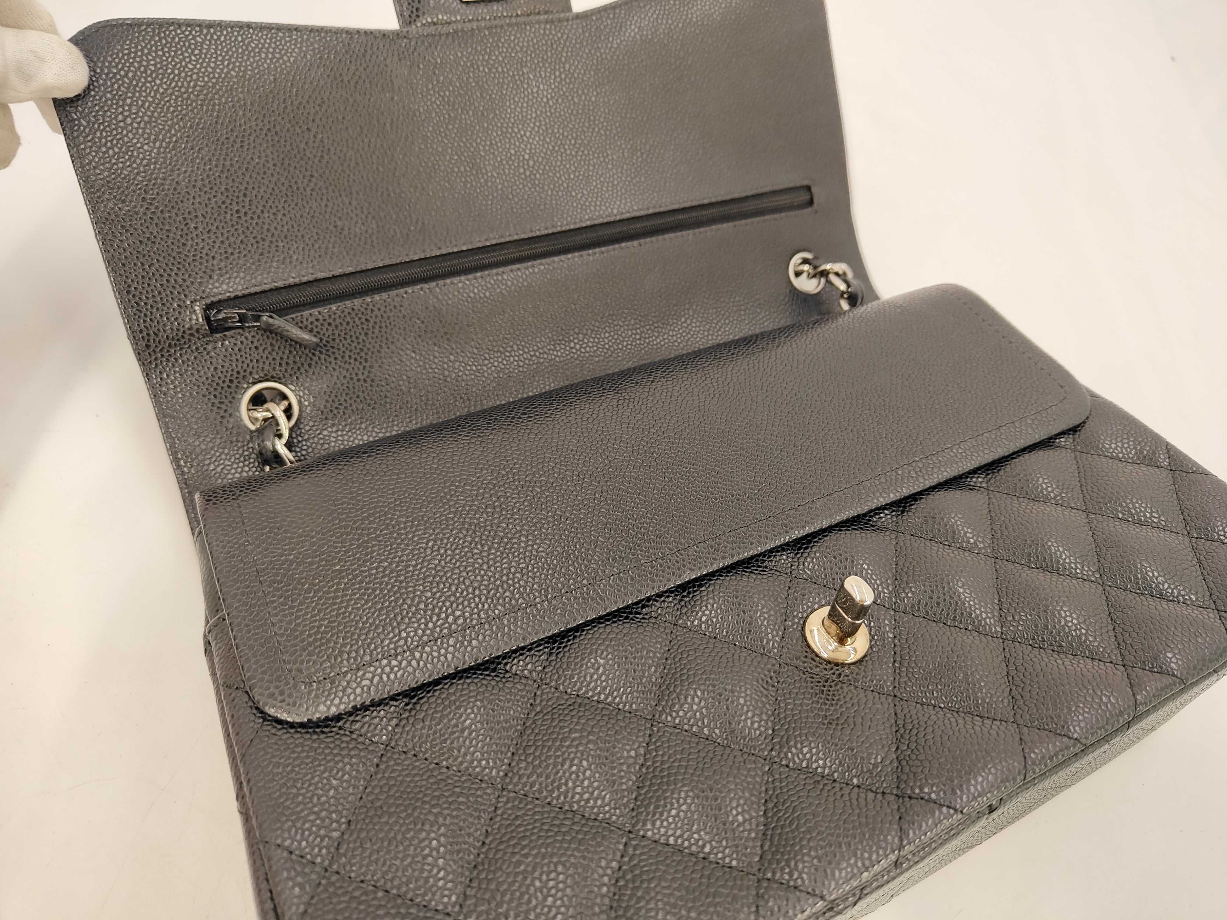 Caviar Leather Large Matelassé Shoulder Bag — view 7