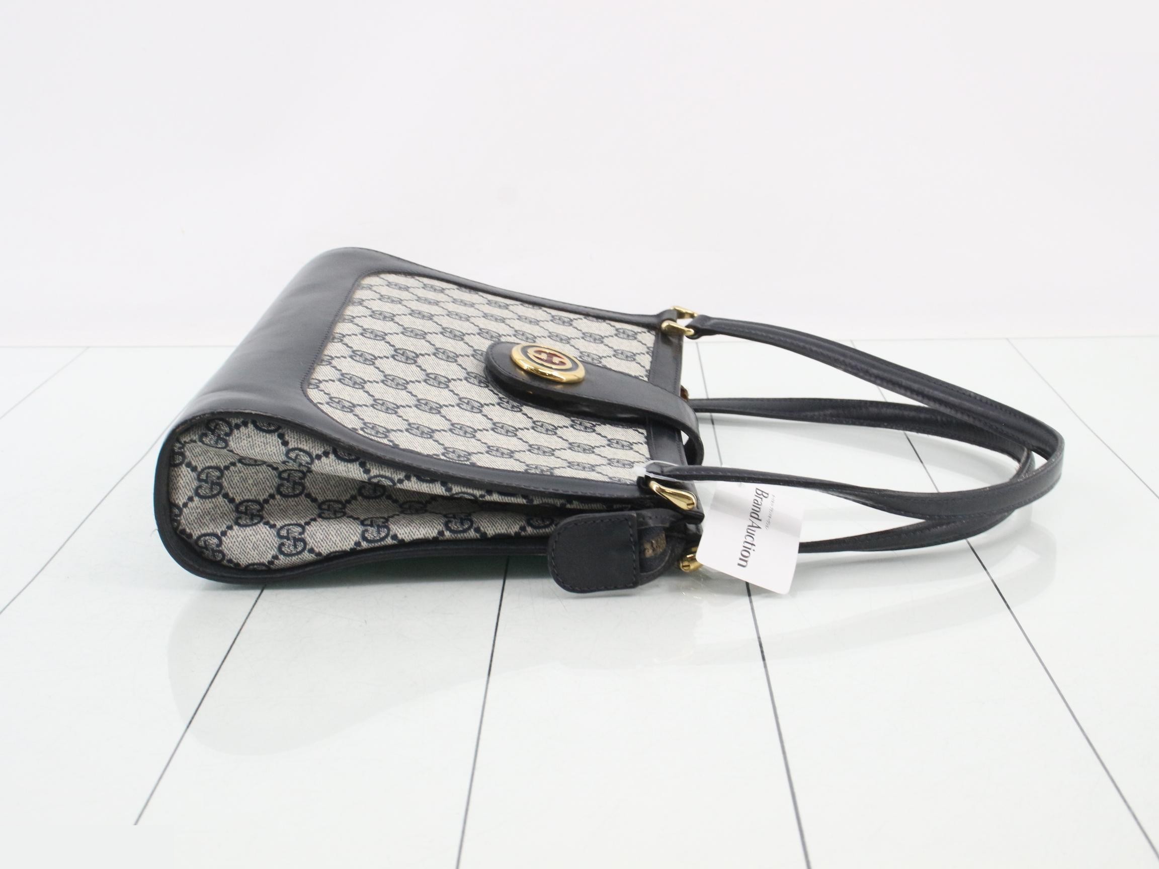 Old Gucci Shoulder Tote Bag (PVC) — view 3