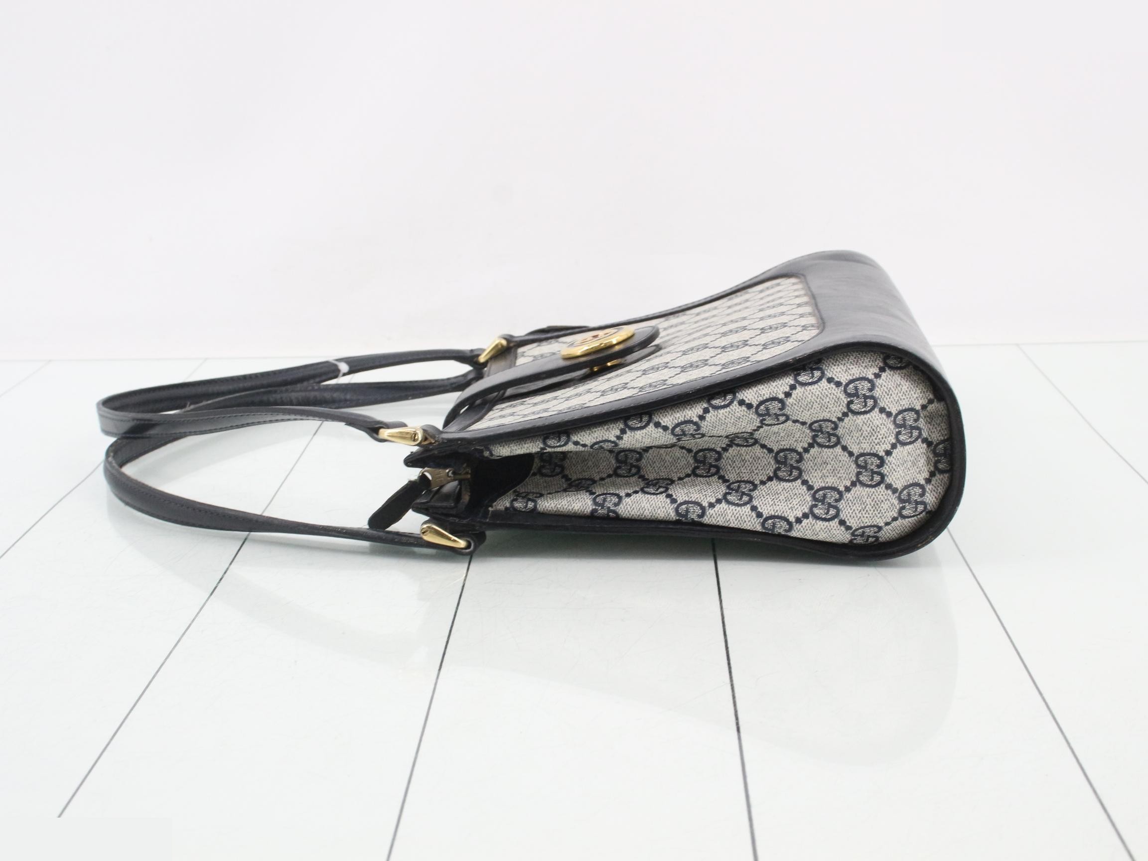 Old Gucci Shoulder Tote Bag (PVC) — view 4