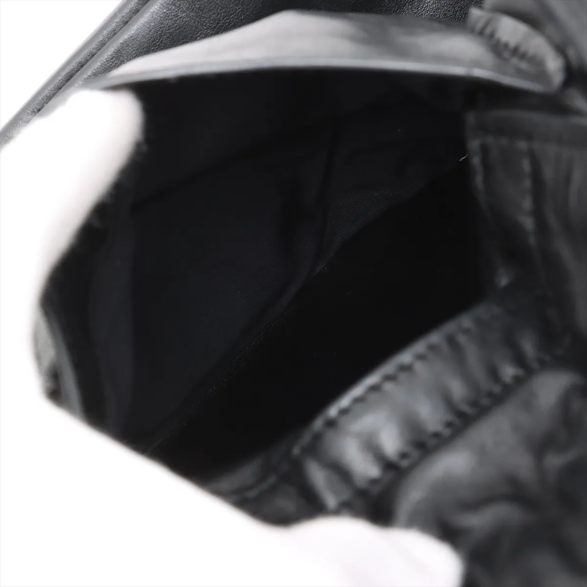 leather tote bag black — view 9