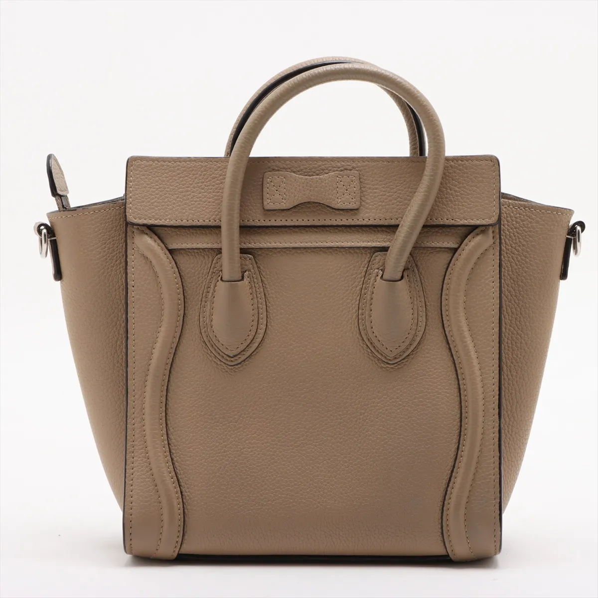 Luggage Nano Shopper Leather 2WAY Handbag Beige — view 2