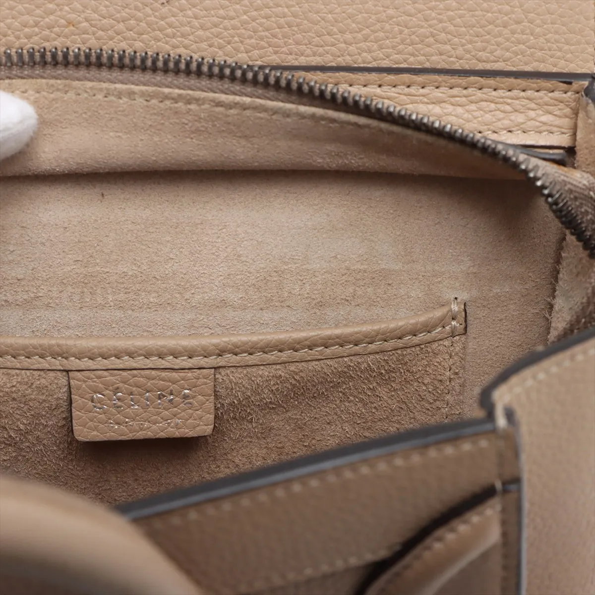 Luggage Nano Shopper Leather 2WAY Handbag Beige — view 11
