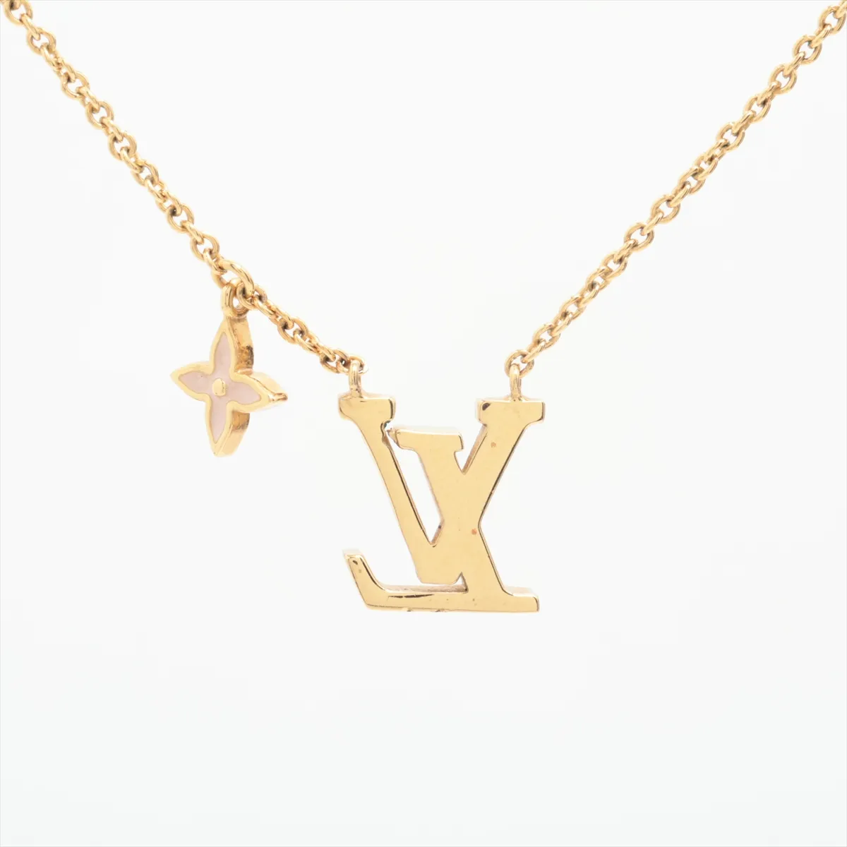 M01215 Necklace LV Iconic Enamel BY5203 Necklace GP x Enamel Gold x Pink — view 2