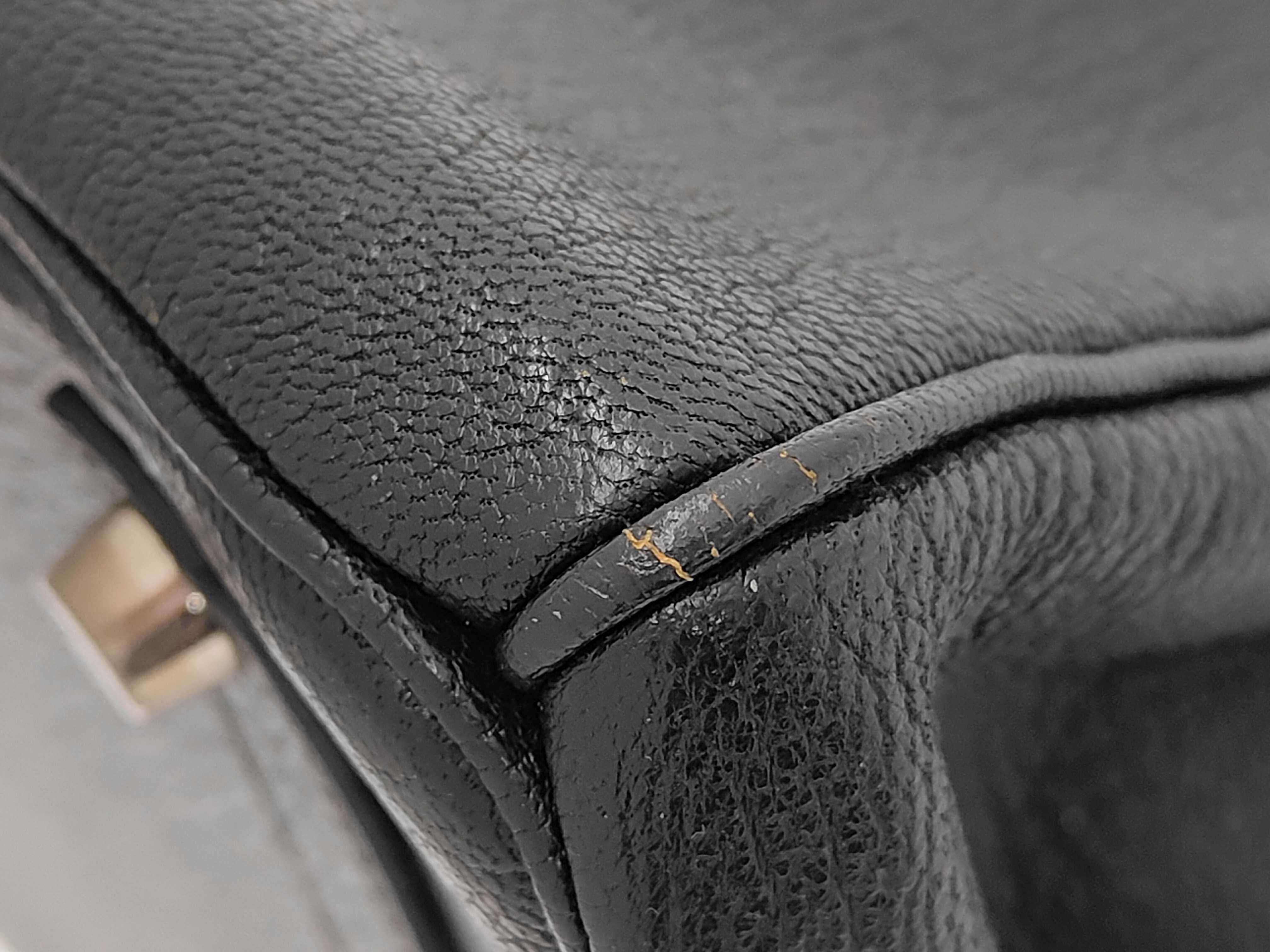 Birkin 35 Epsom leather, silver hardware, green, D stamp, handbag — view 4