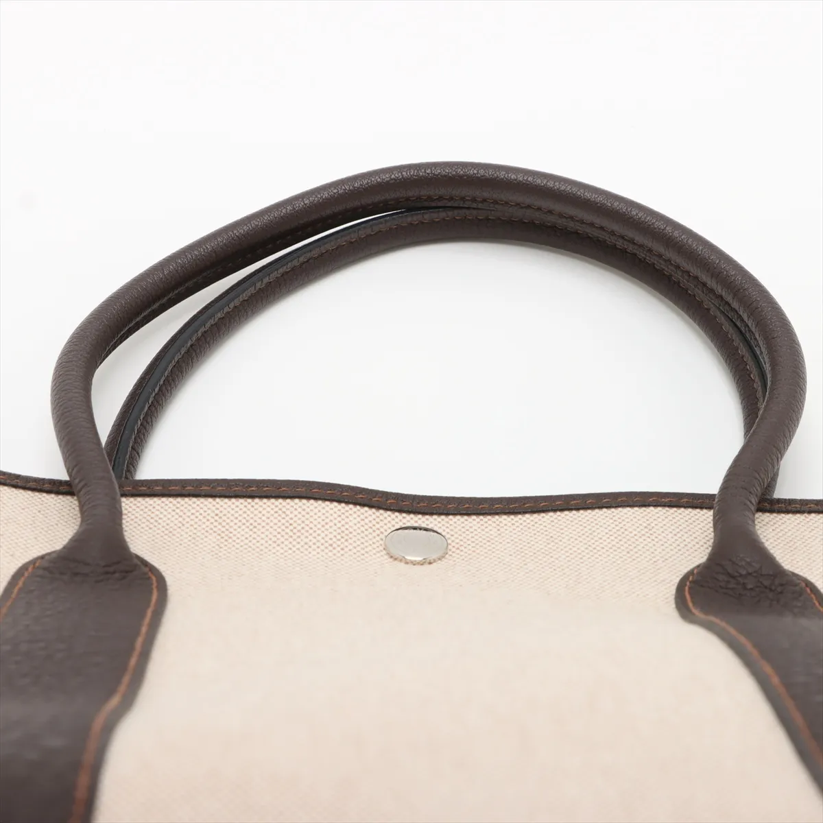 Garden Party 36 PM Toile Ash x Buffle Beige x Brown Silver hardware Q:2013 — view 6