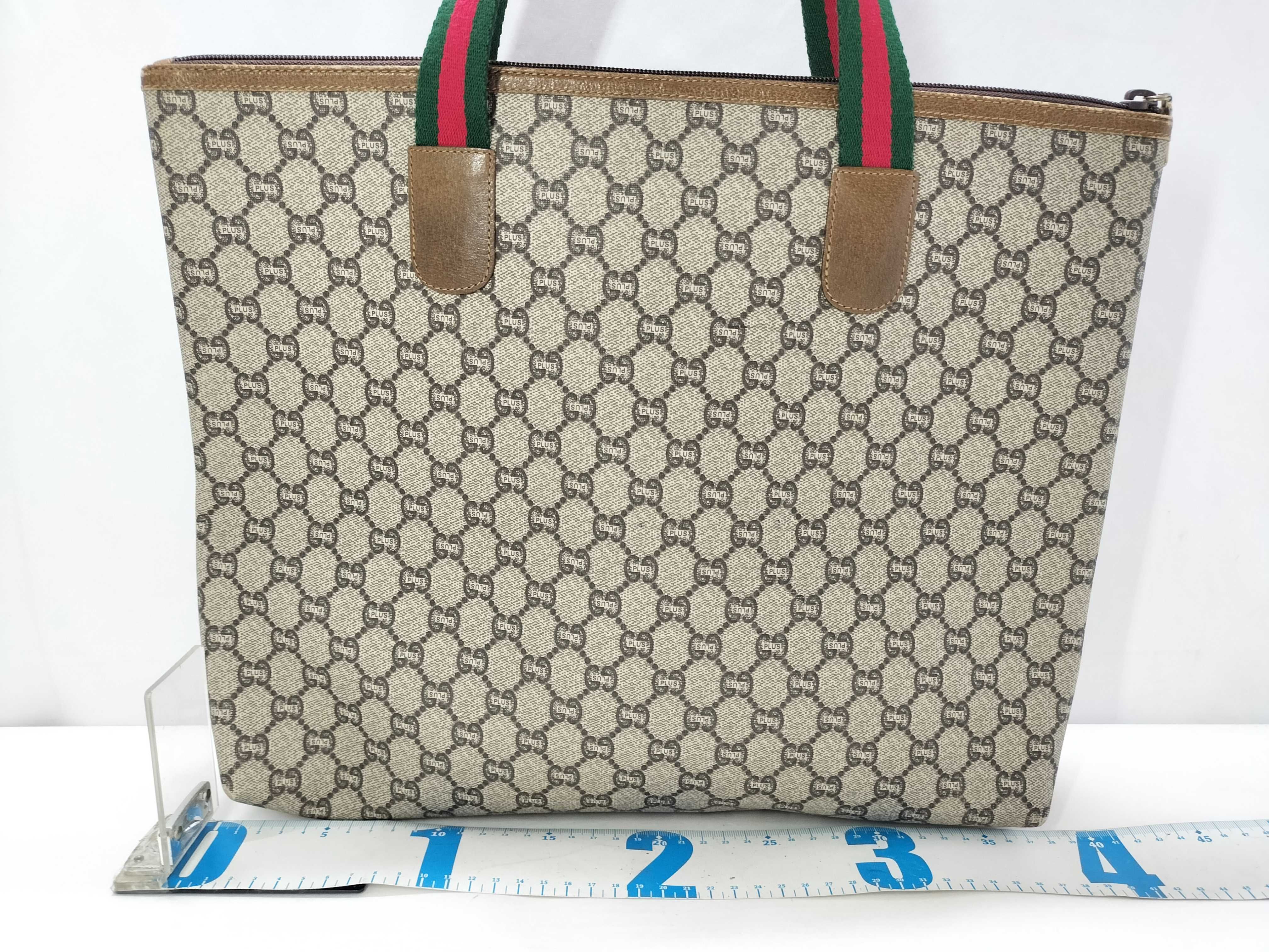 GG Plus Gucci GG Pattern Tote Bag Sherry Line Tote Bag — view 2