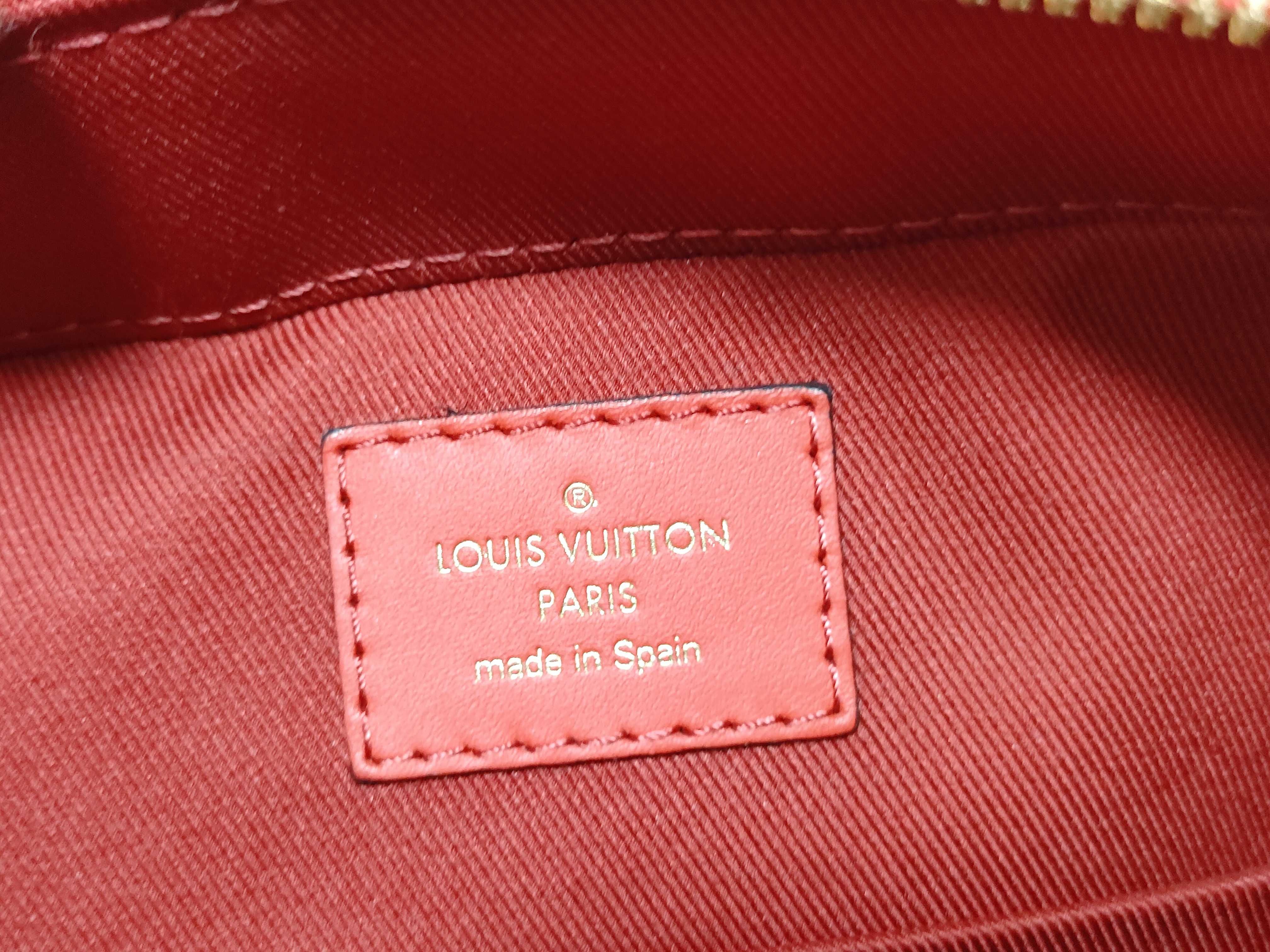 Monogram Coquelicot Red Monogram Saint-Onge Shoulder Bag — view 14