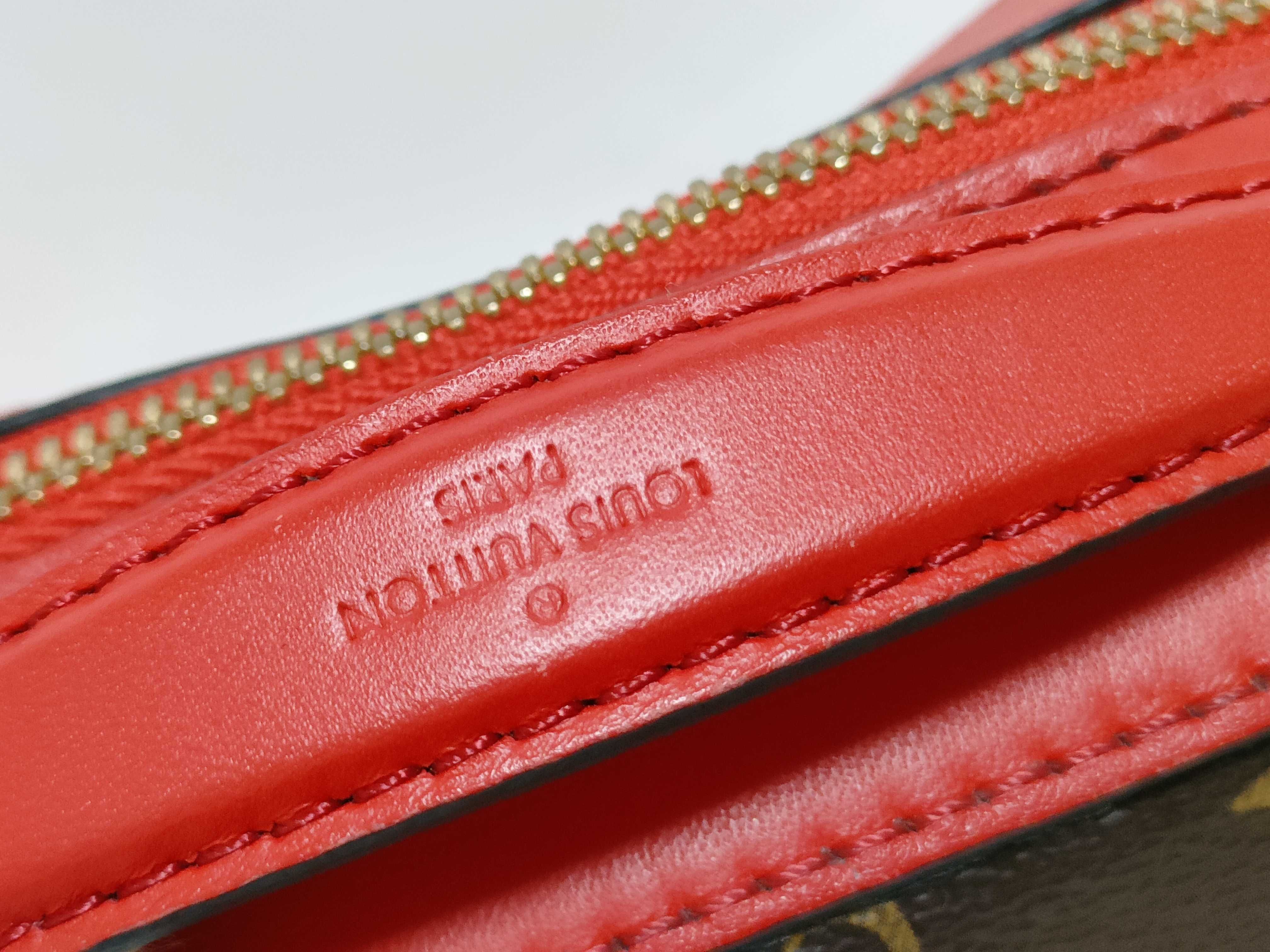 Monogram Coquelicot Red Monogram Saint-Onge Shoulder Bag — view 4