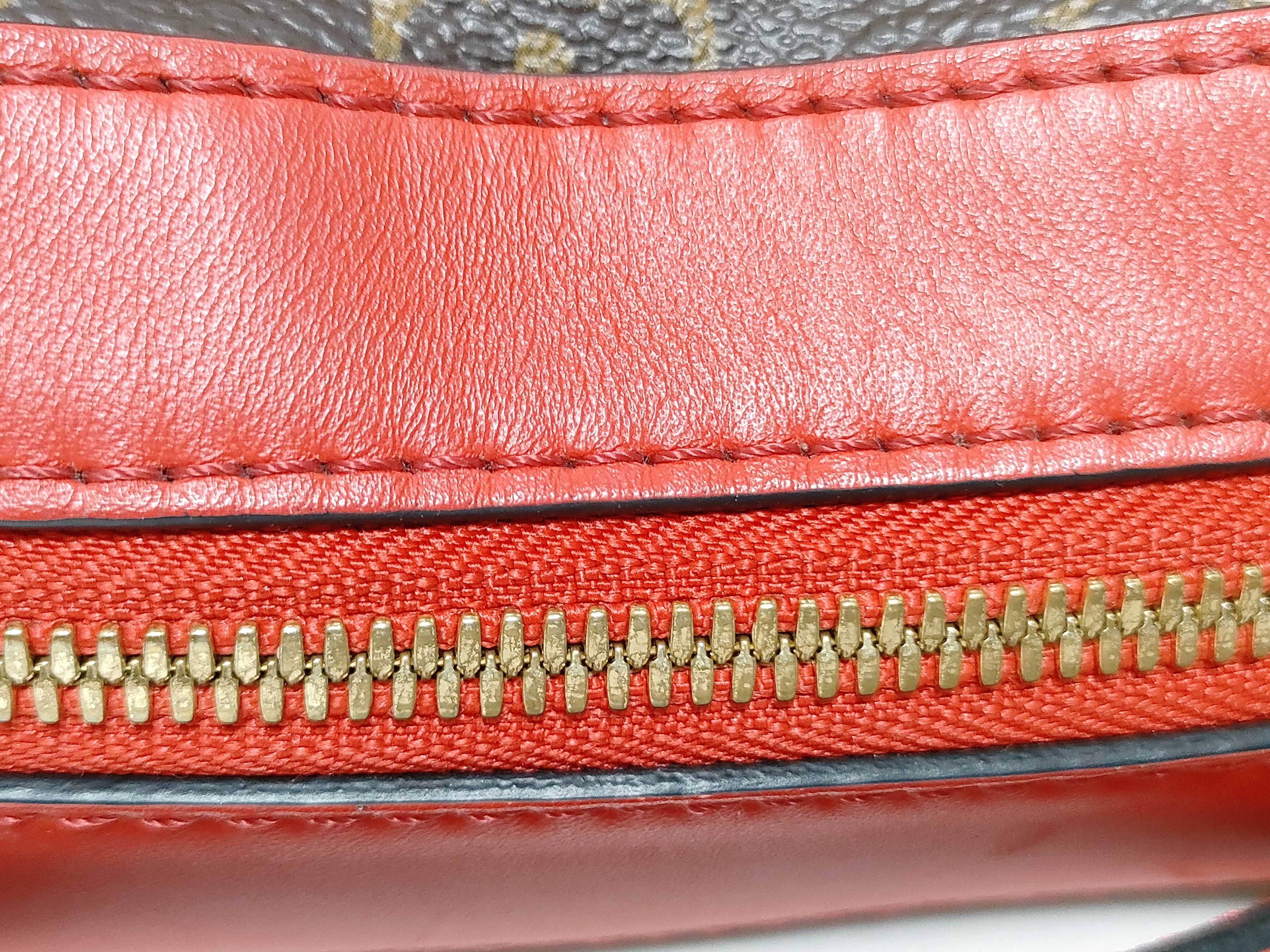 Monogram Coquelicot Red Monogram Saint-Onge Shoulder Bag — view 6