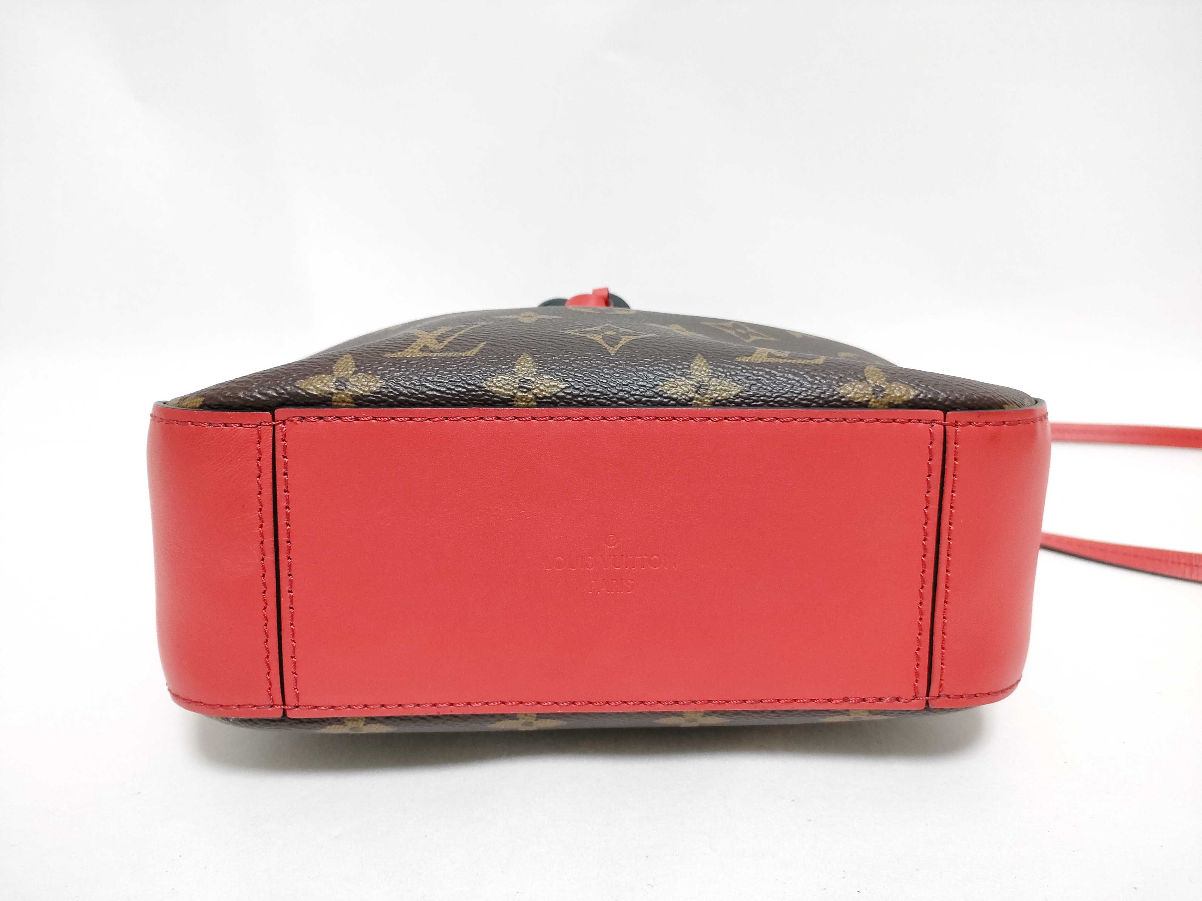 Monogram Coquelicot Red Monogram Saint-Onge Shoulder Bag — view 9