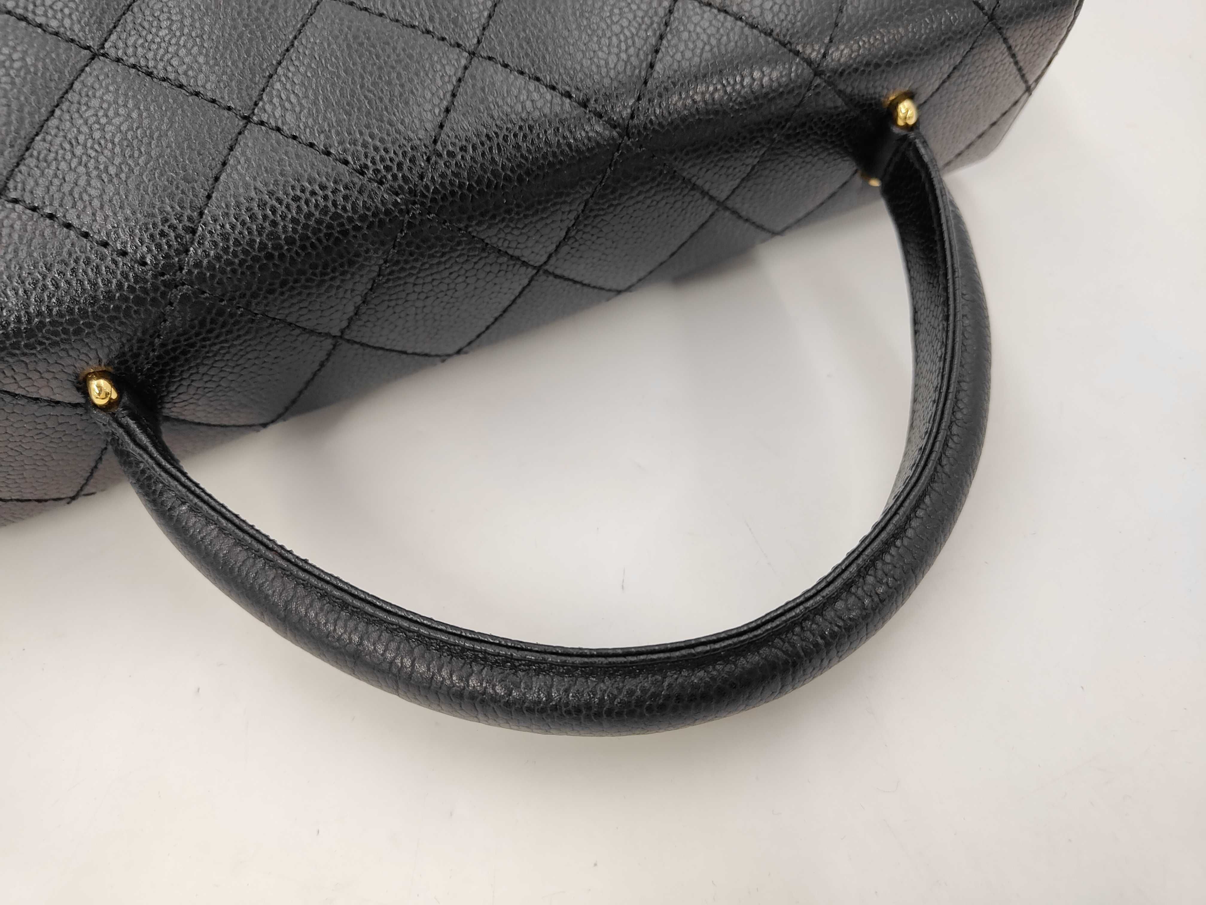Caviar Skin Coco Handle Handbag (with warranty) — view 5