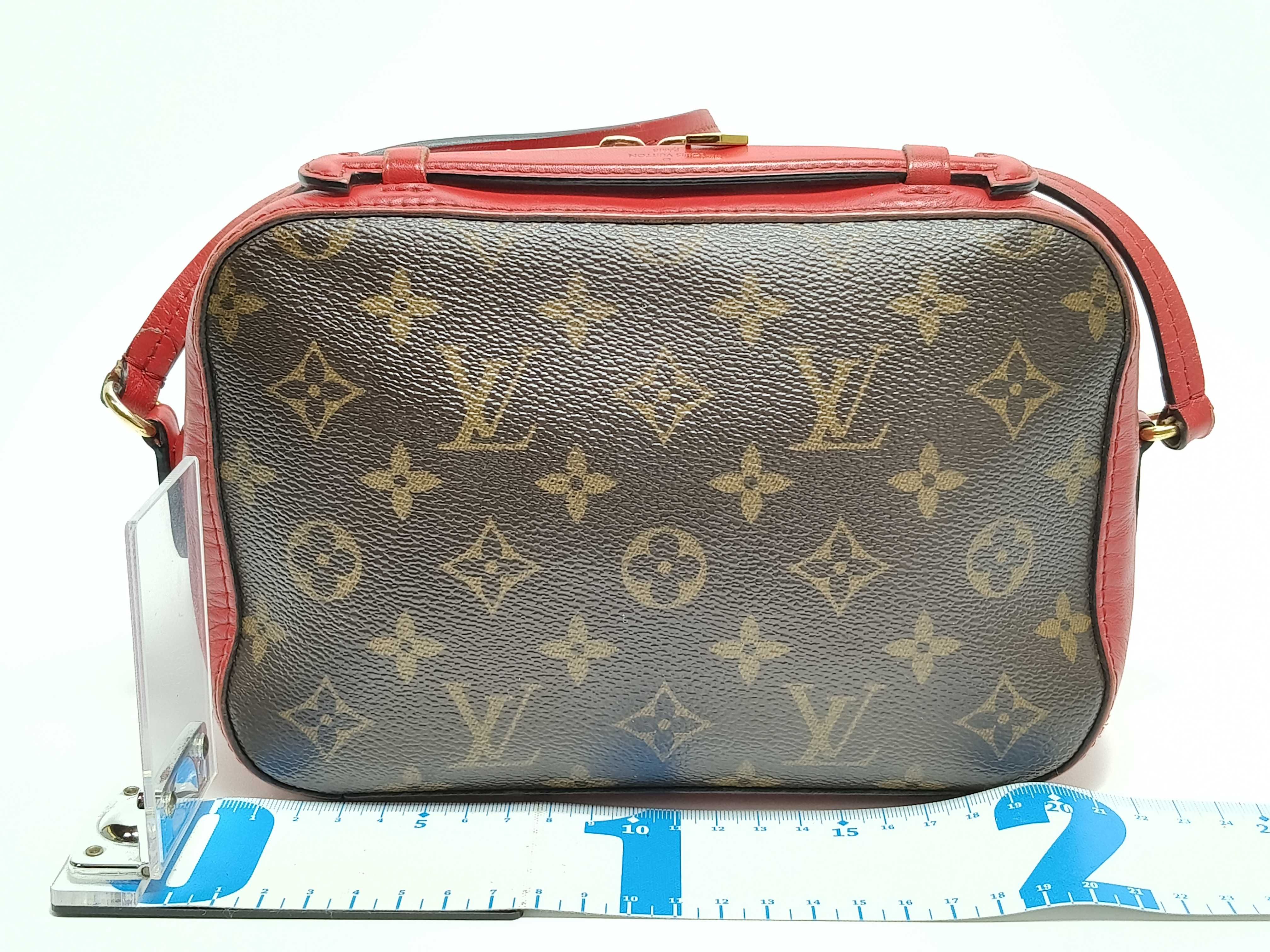Monogram Saint-Onge M43556 CA3178 Brown x Red Shoulder Bag — view 2