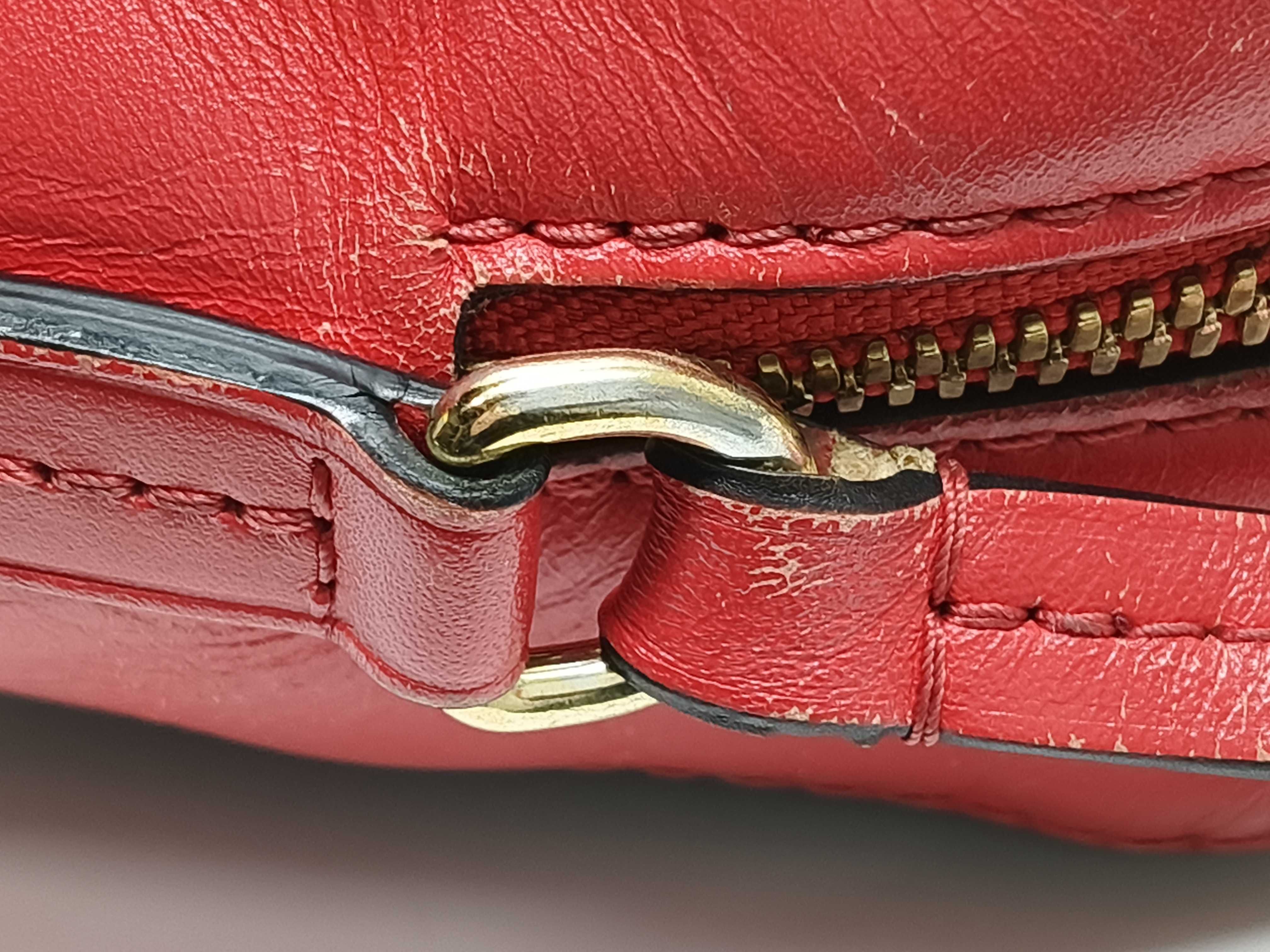 Monogram Saint-Onge M43556 CA3178 Brown x Red Shoulder Bag — view 5