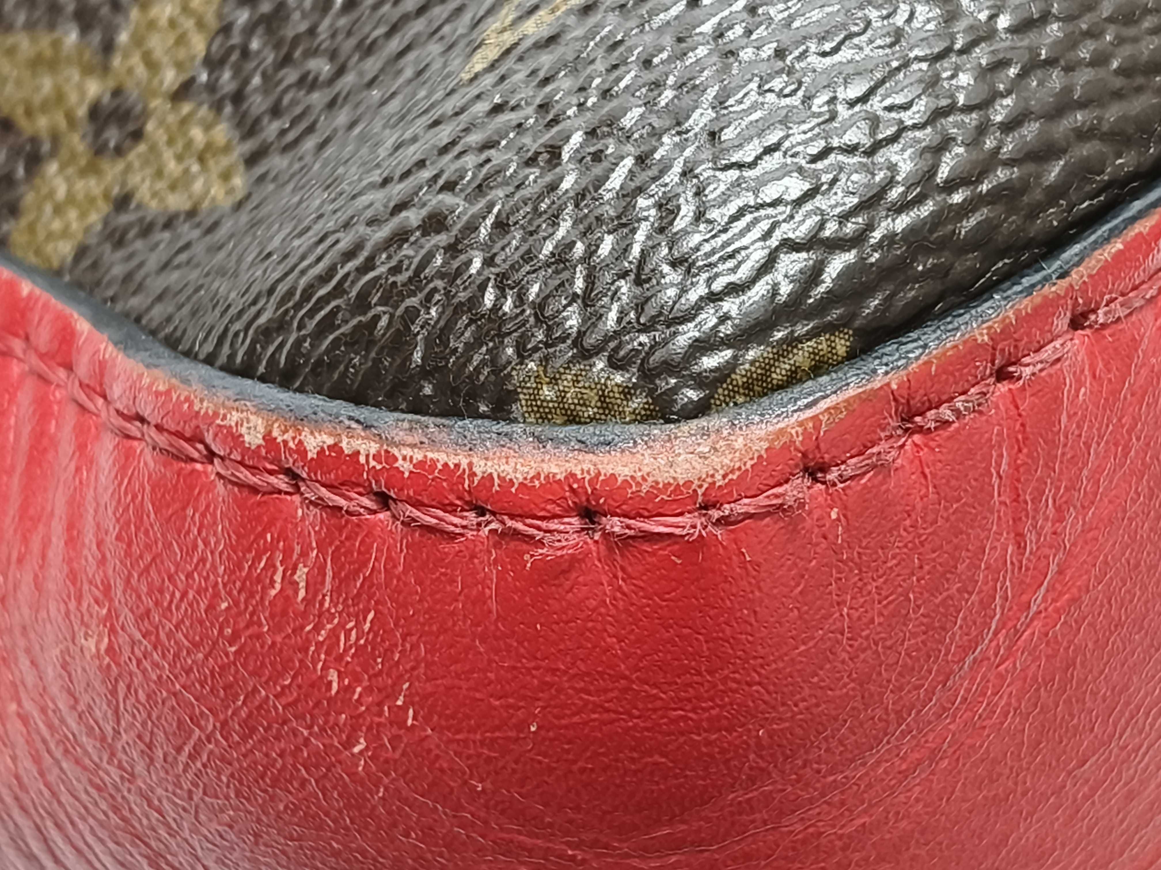 Monogram Saint-Onge M43556 CA3178 Brown x Red Shoulder Bag — view 7