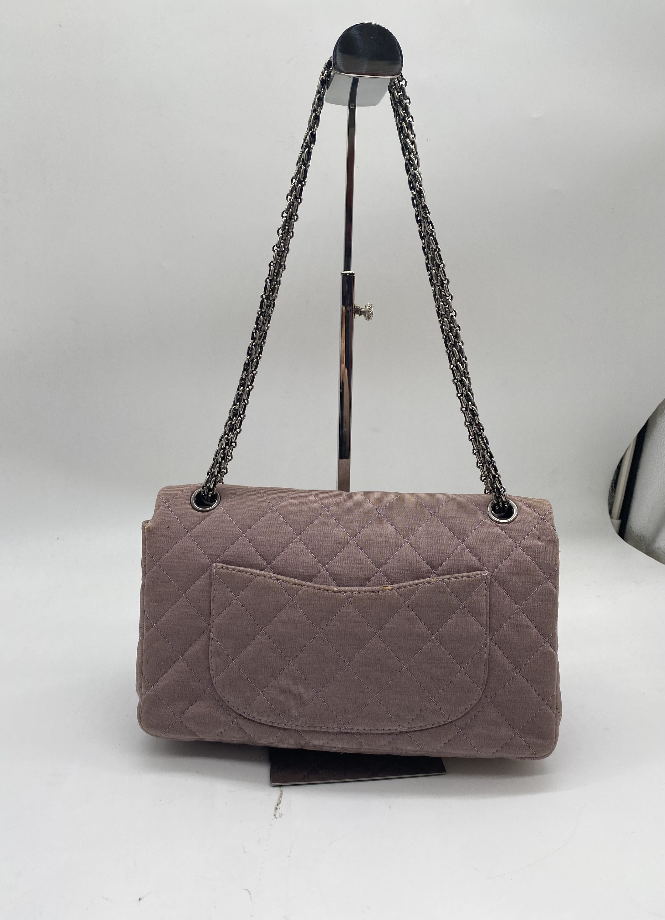 Matelassé 2.55 Cotton Double Flap Shoulder Bag — view 2
