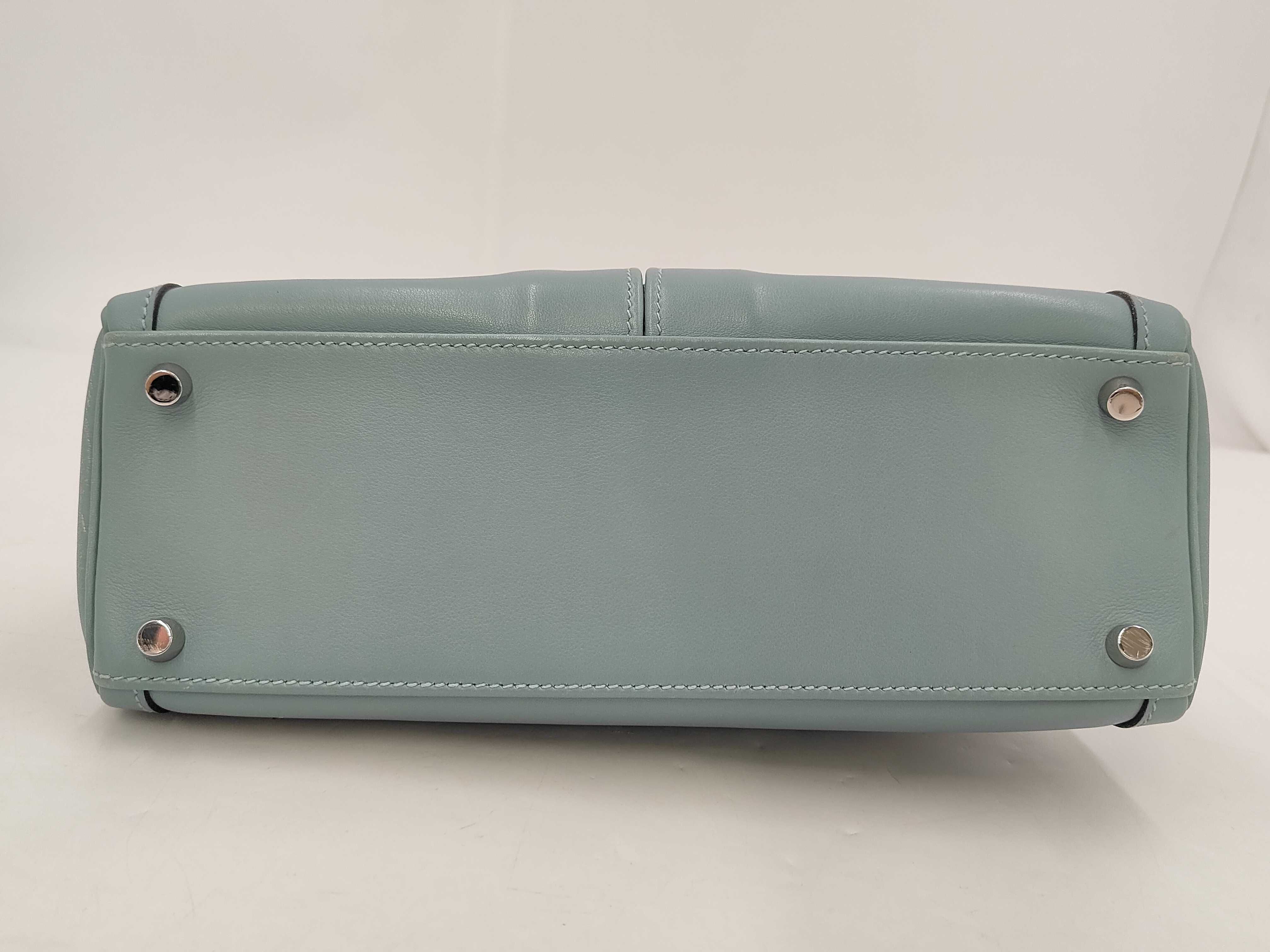 Kelly Laqui 28 Blue Jean Swift Silver Hardware M Handbag — view 3