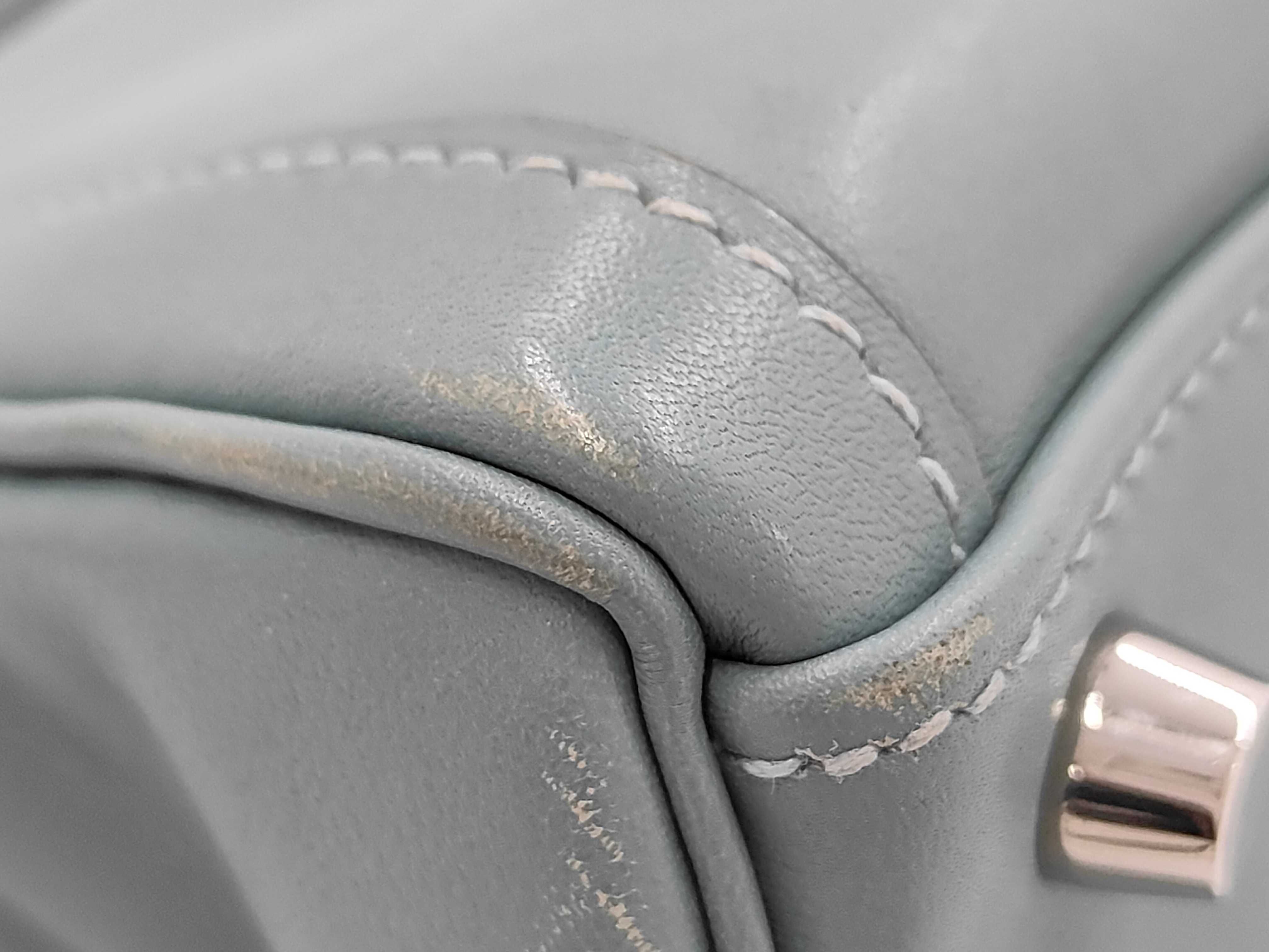 Kelly Laqui 28 Blue Jean Swift Silver Hardware M Handbag — view 4