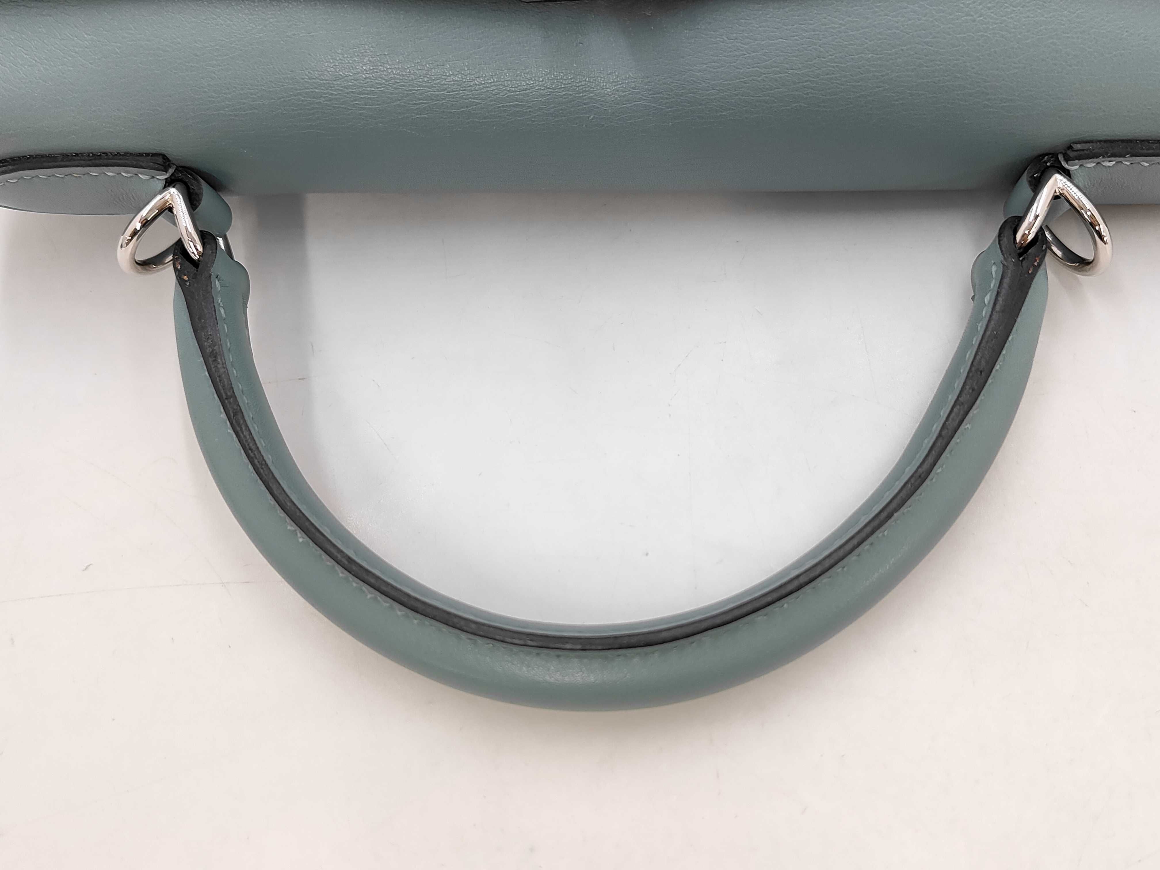 Kelly Laqui 28 Blue Jean Swift Silver Hardware M Handbag — view 5