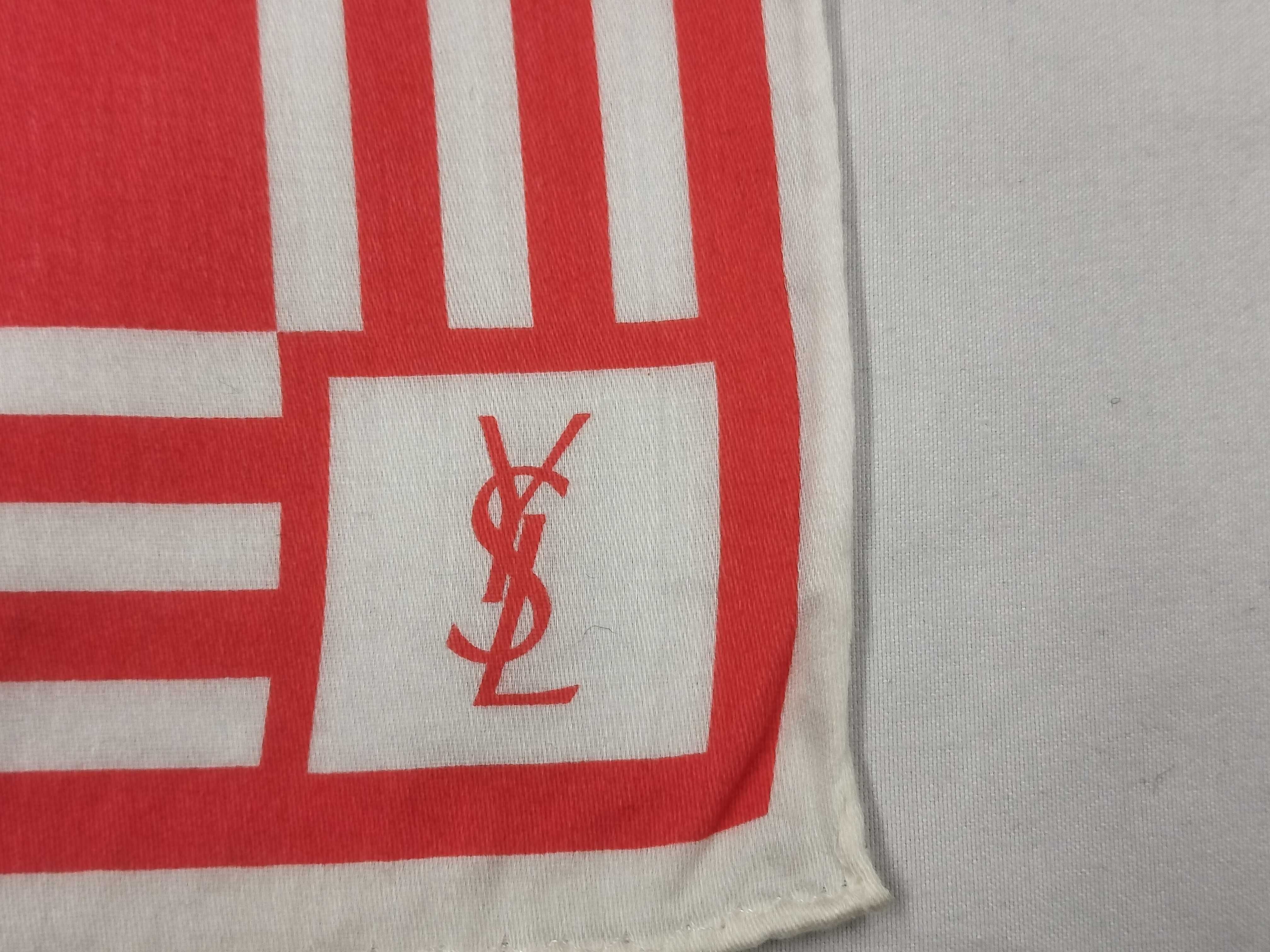 handkerchief/scarf (YSL, big logo, orange) - other accessories. — view 3