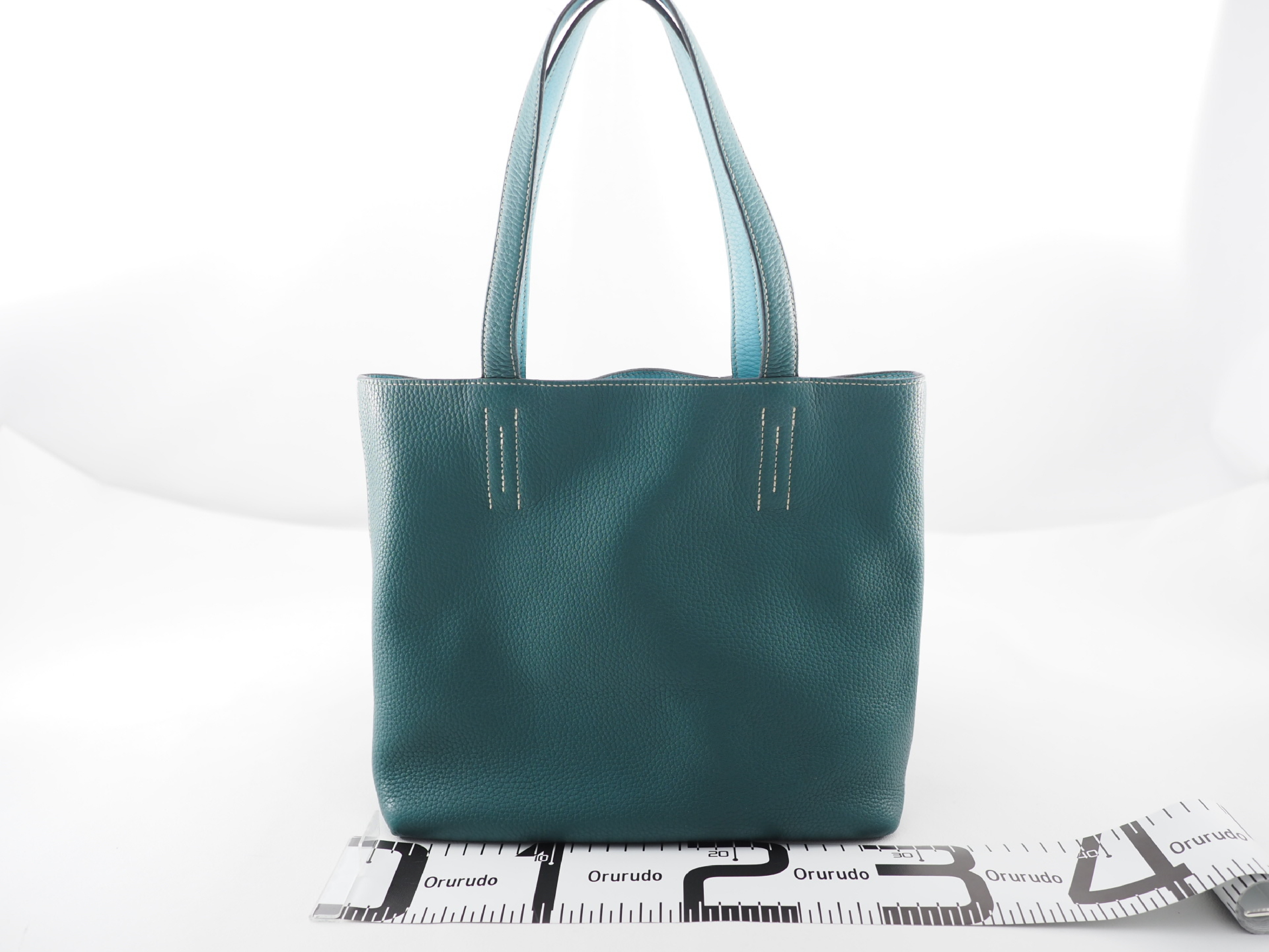 Double Sens 28 Bicolor Green x Blue Tote Bag (2017) — view 2