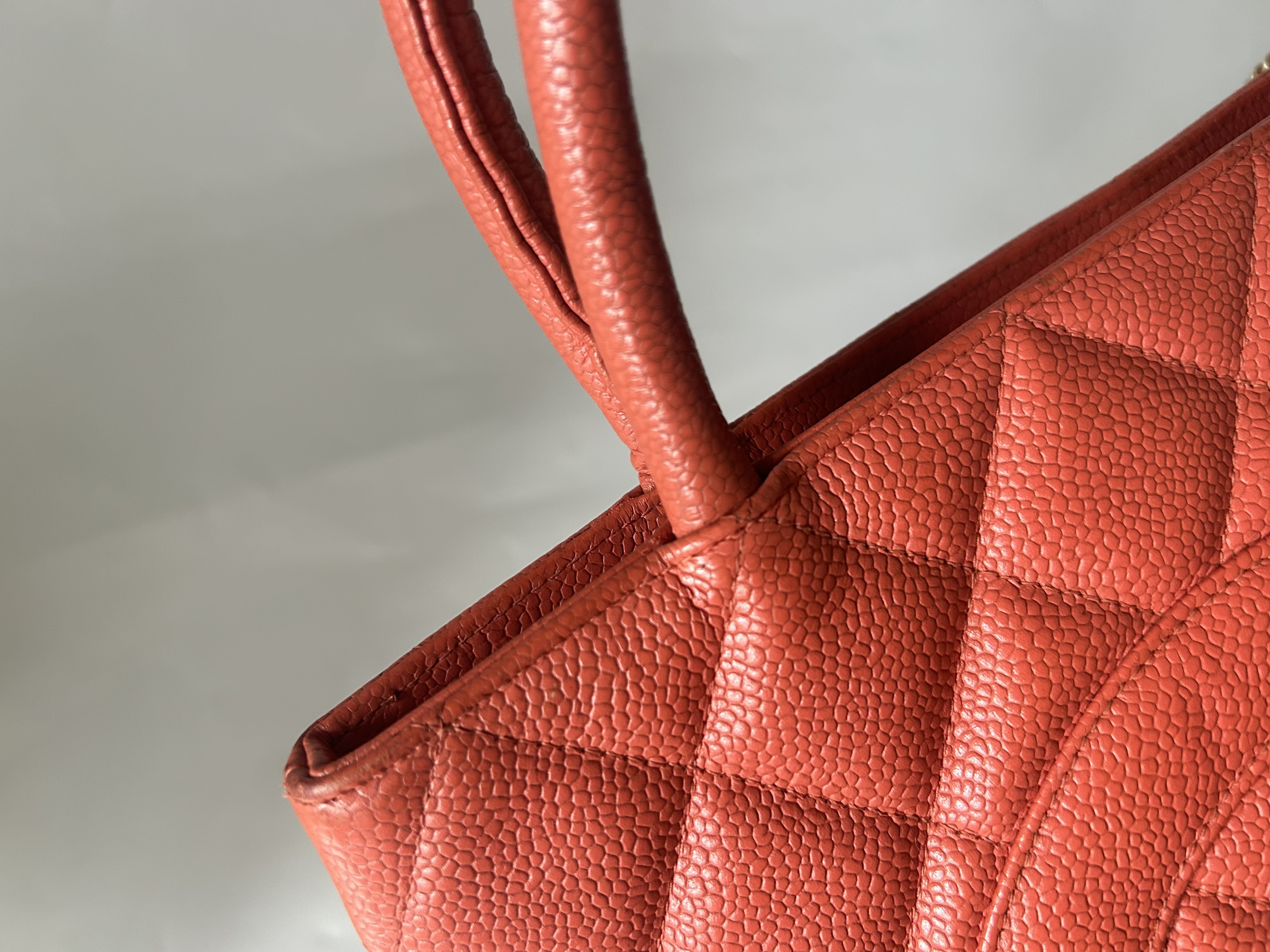 Reissue Tote Bag, Caviar Leather, Gold Hardware — view 7