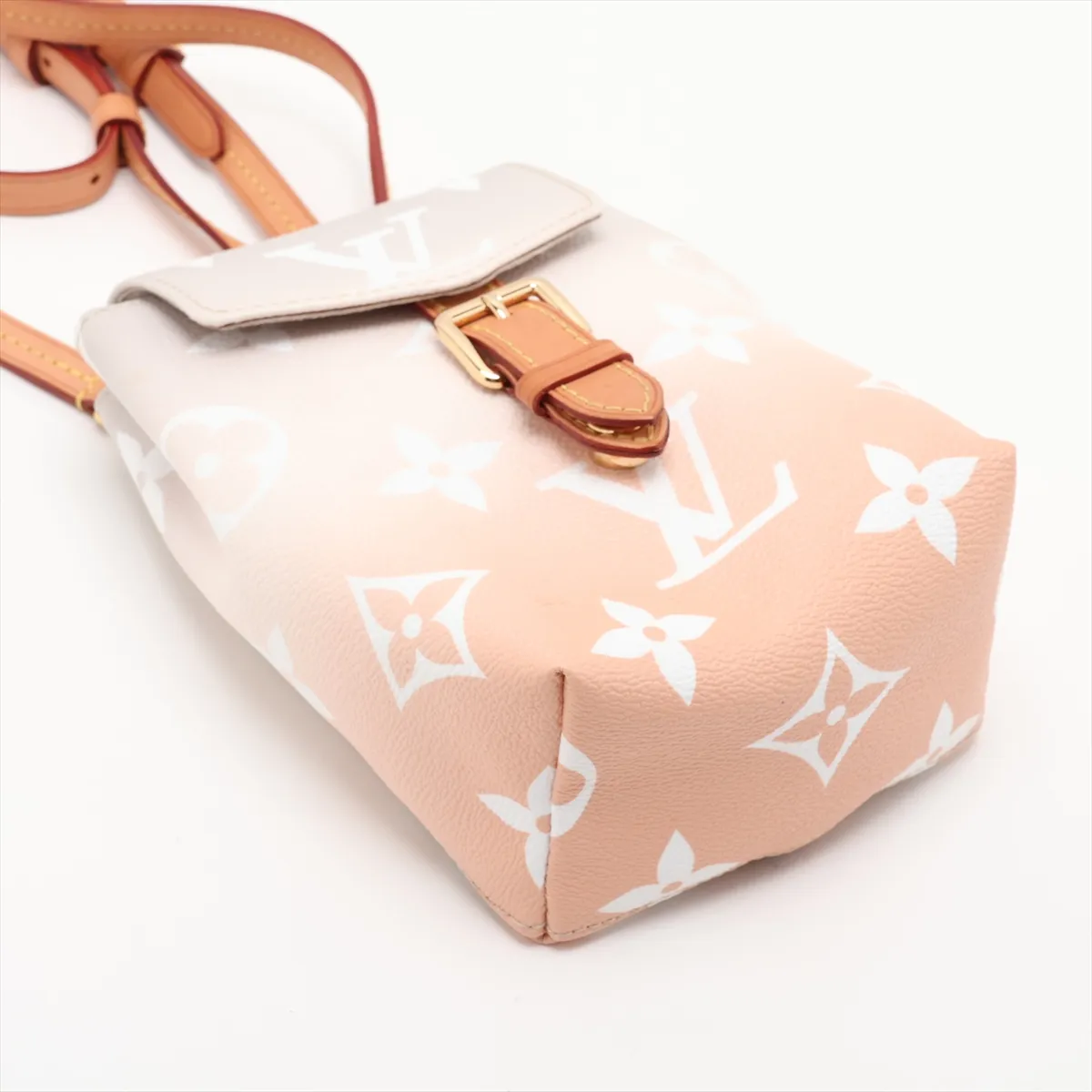 Monogram Giant Tiny Backpack M45764 Orange x Gray (RFID detected) — view 4