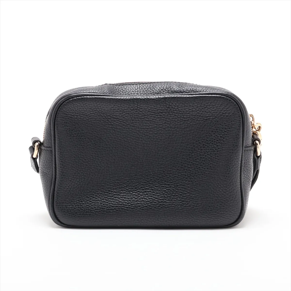 Soho Leather Shoulder Bag, Black, 308364 — view 2