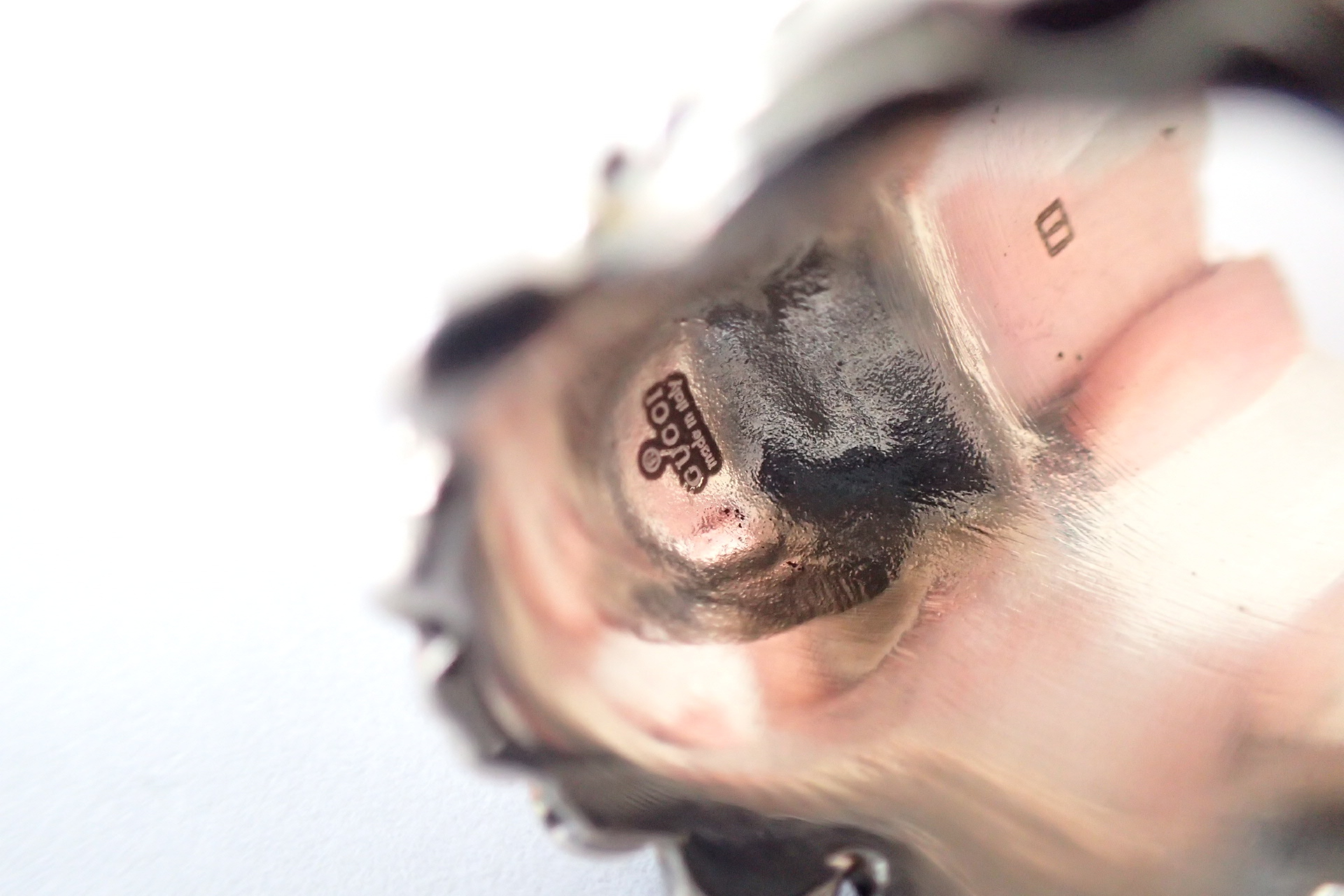 Lion Color Stone Silver Ring — view 6