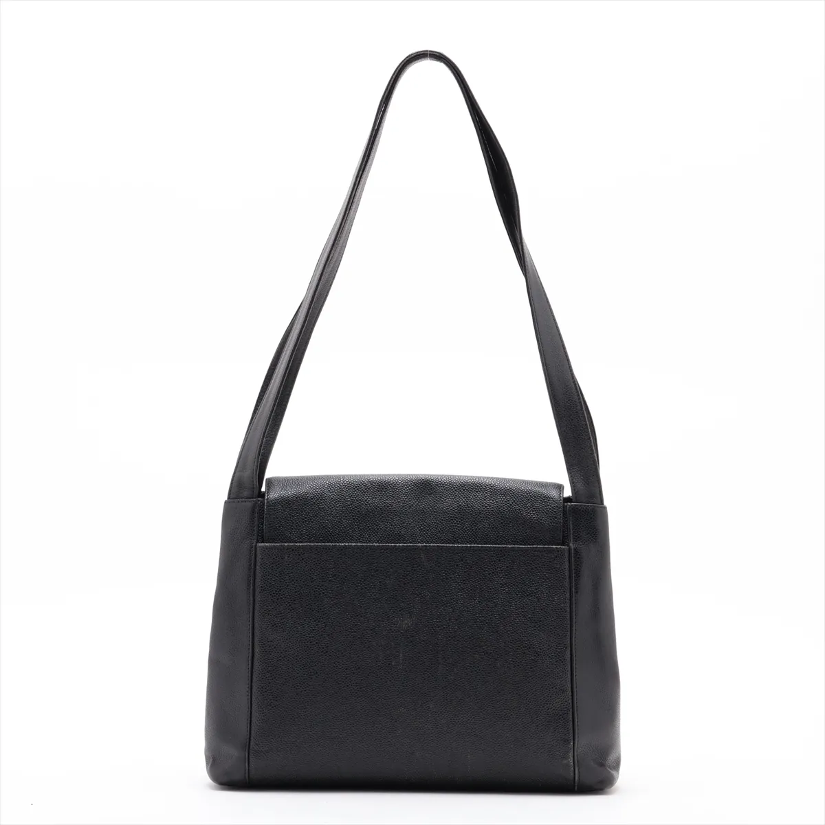 Coco Mark Caviar Skin Shoulder Bag, Black with Gold Hardware, 4264885, Series 4 — view 2