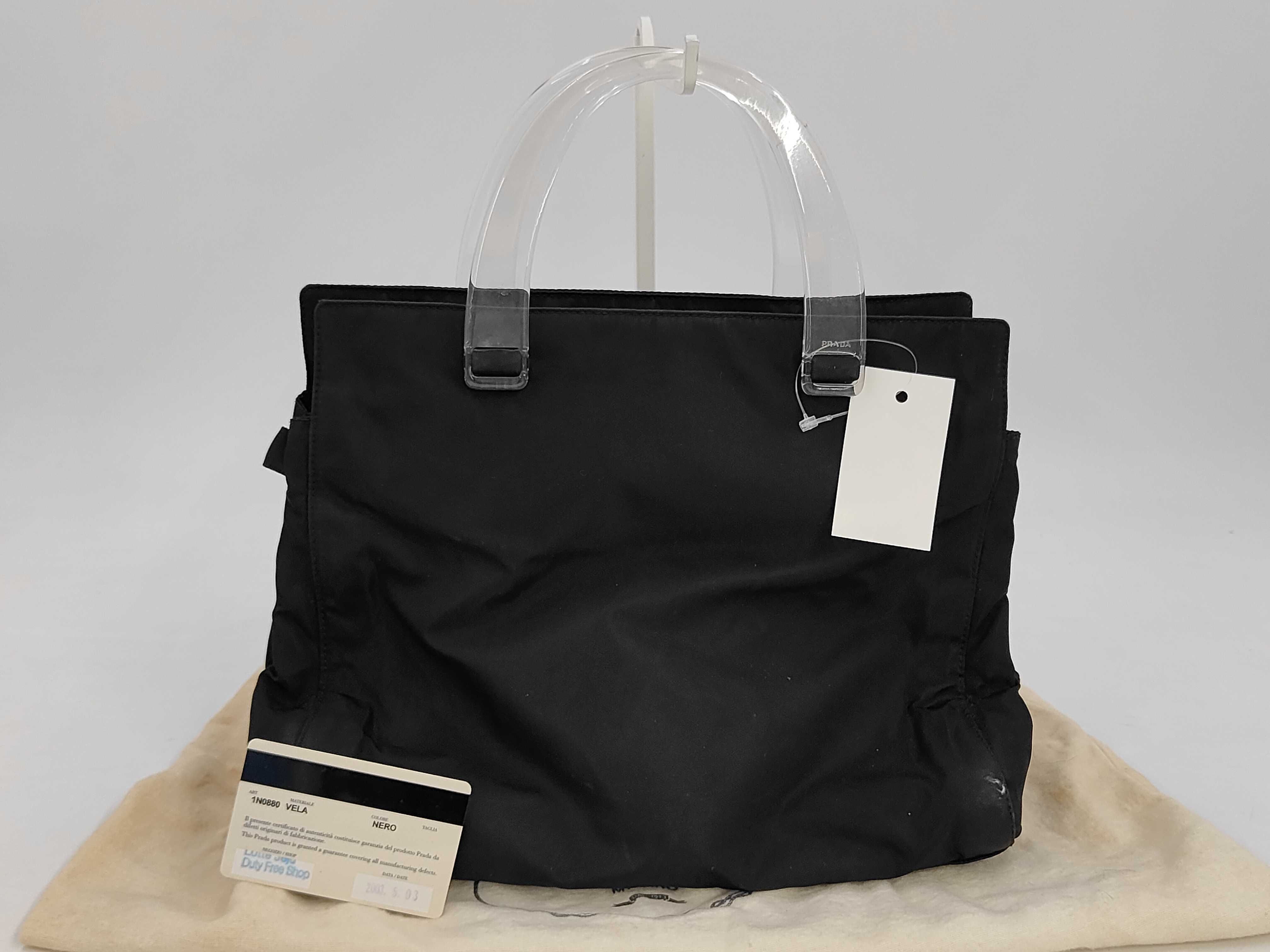 Nylon Tote Bag with Plastic Handles