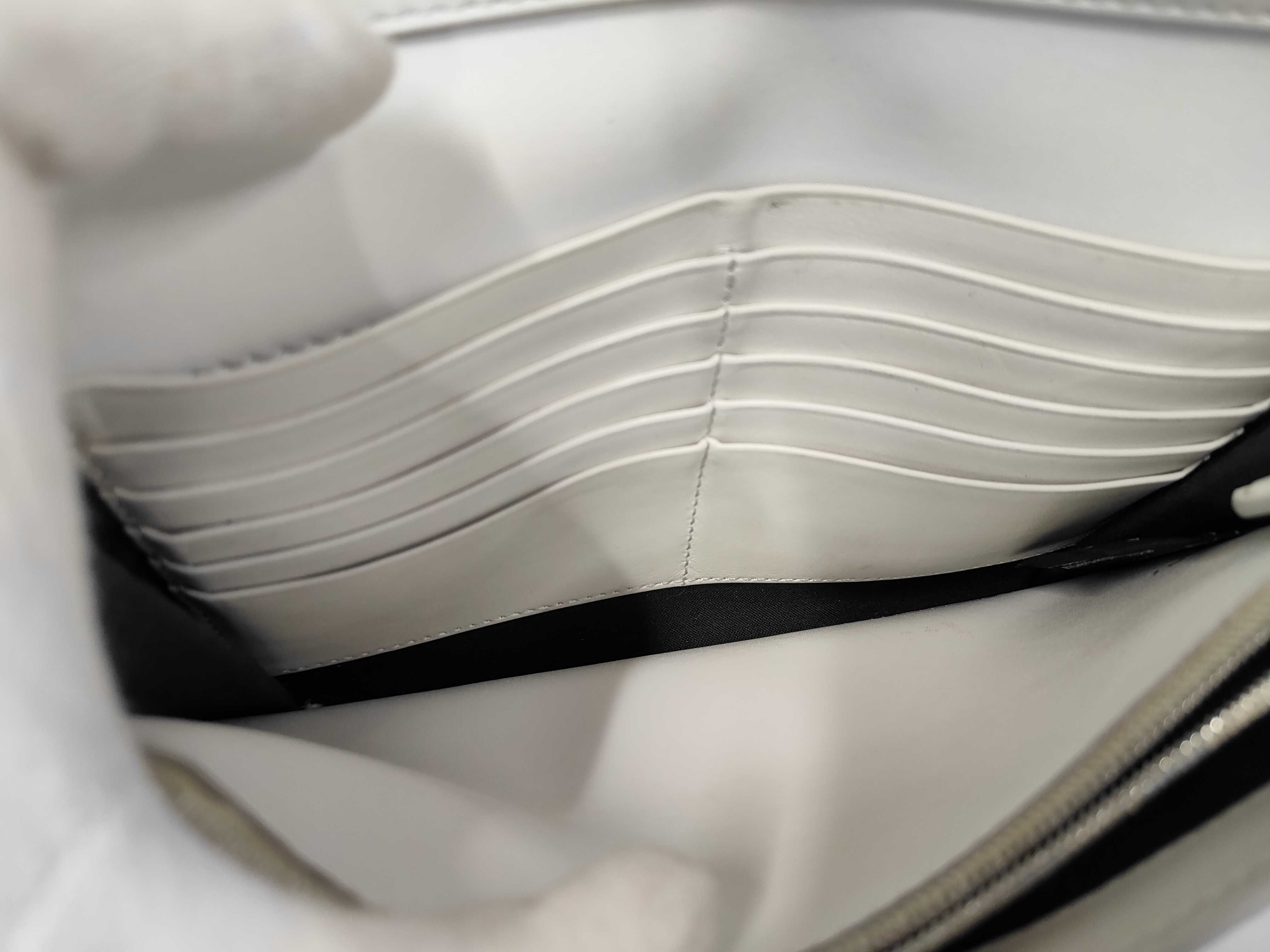 Leather Shoulder Wallet White Shoulder Bag — view 8