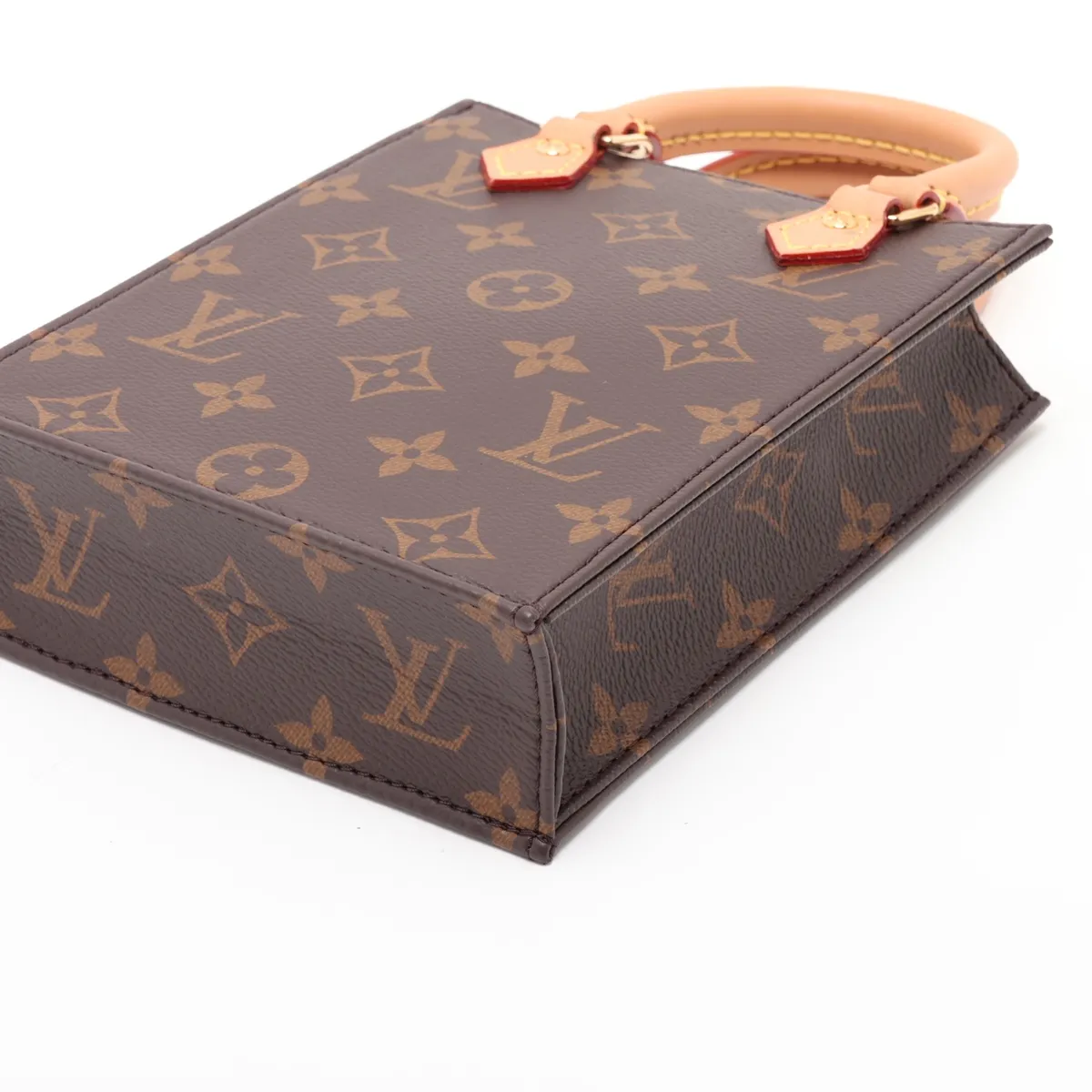 Monogram Petite Sac Plat M69442 Brown (RFID detected) — view 3