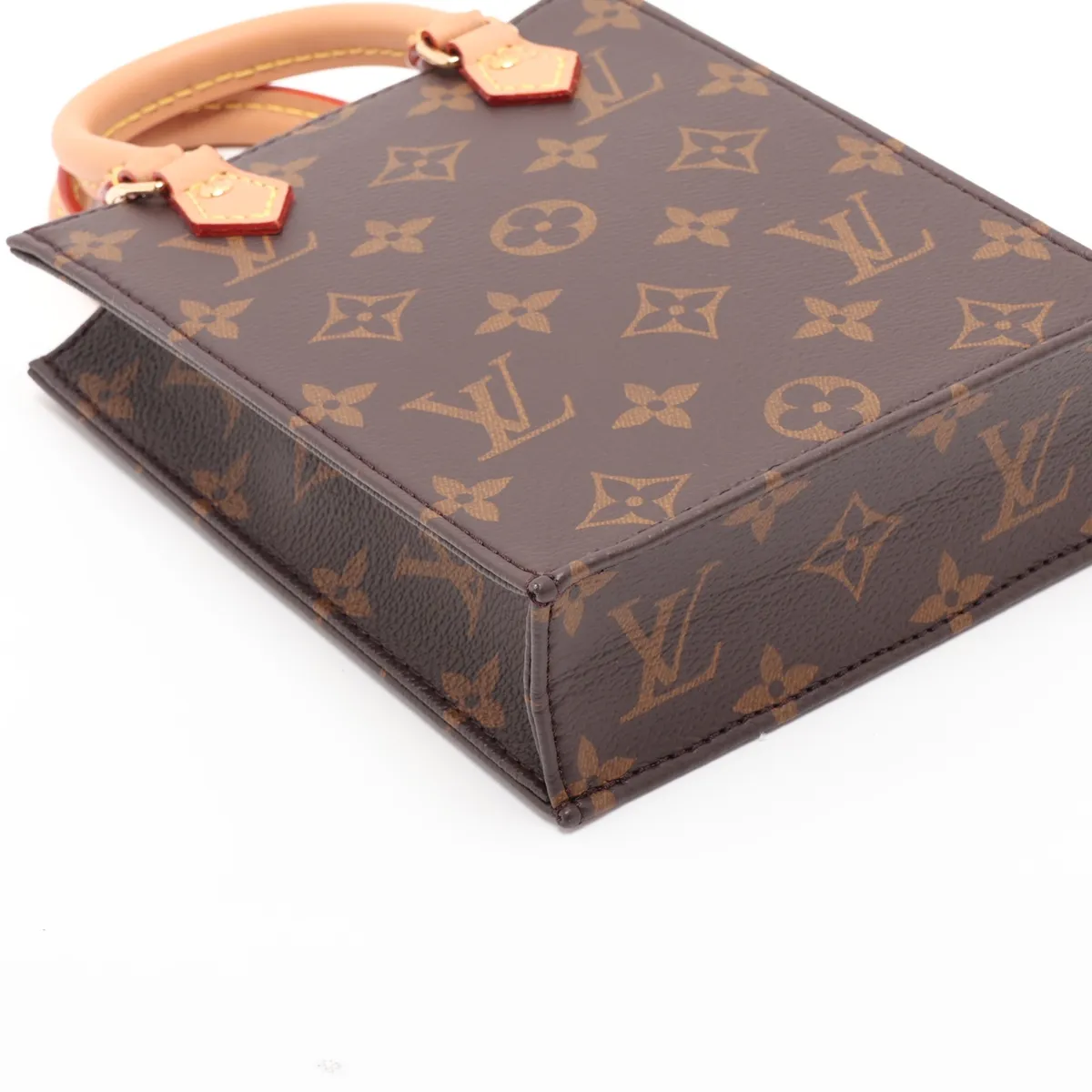 Monogram Petite Sac Plat M69442 Brown (RFID detected) — view 4