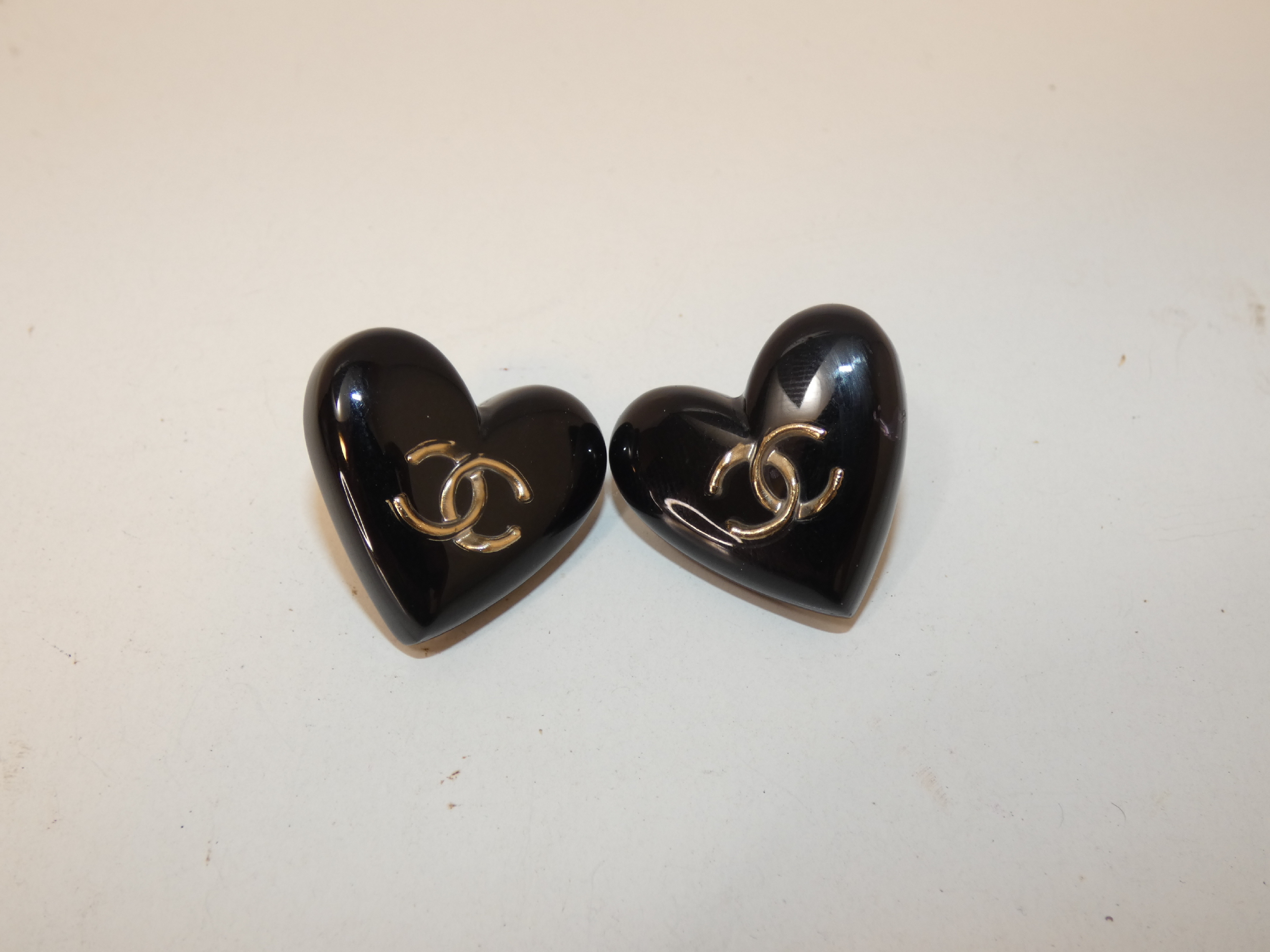 Coco Heart Black Earrings