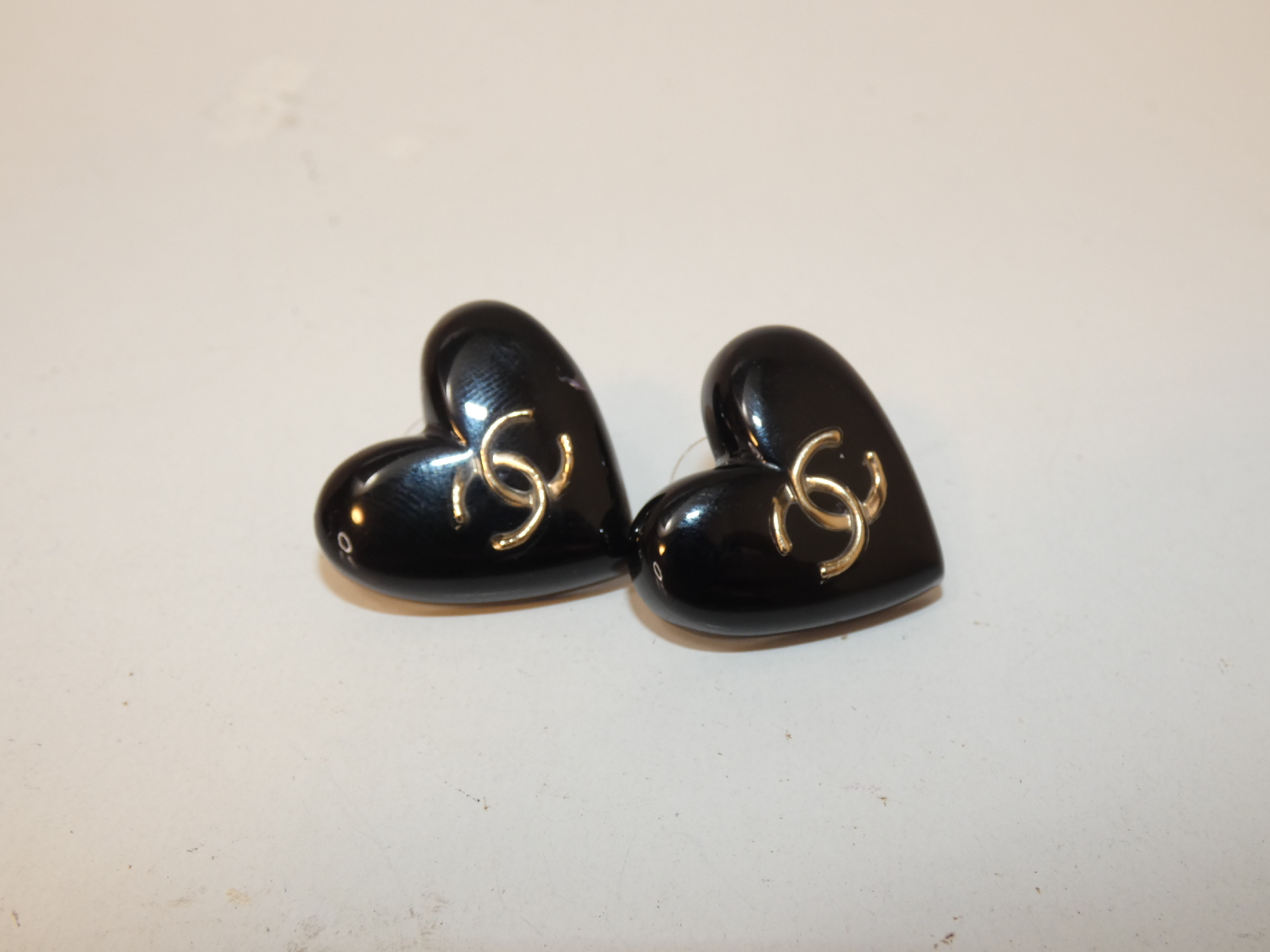 Coco Heart Black Earrings — view 2